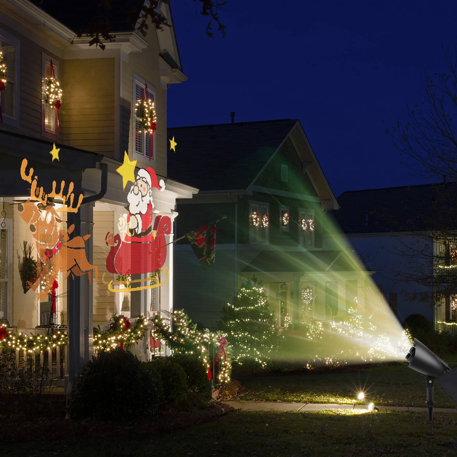 Costway CSHY001915 Christmas-Light-Show-Projectors - View #4