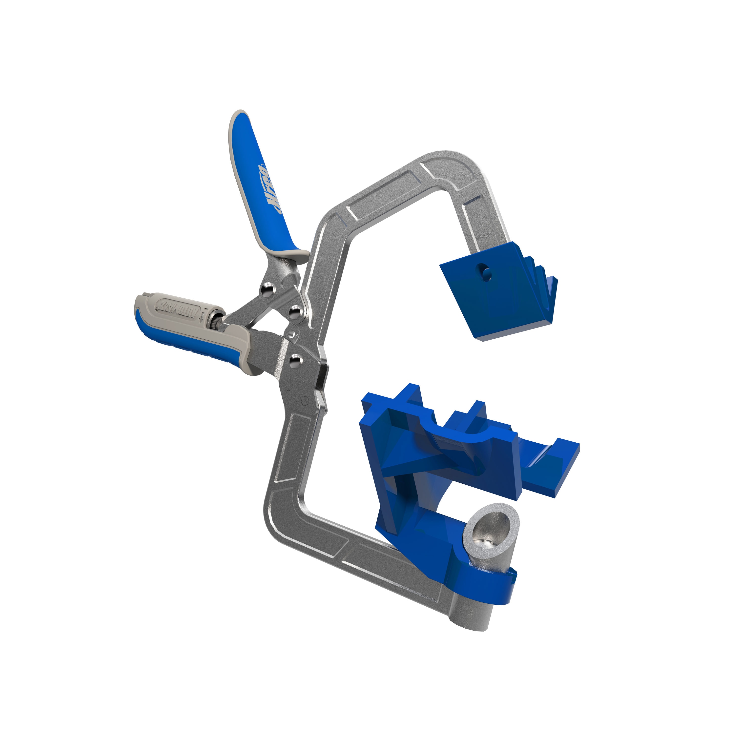 Kreg Steel Corner Clamp with 350 lbs. Clamping Force, 3-in Throat Depth,  1-in Maximum Jaw Opening, Silver Finish