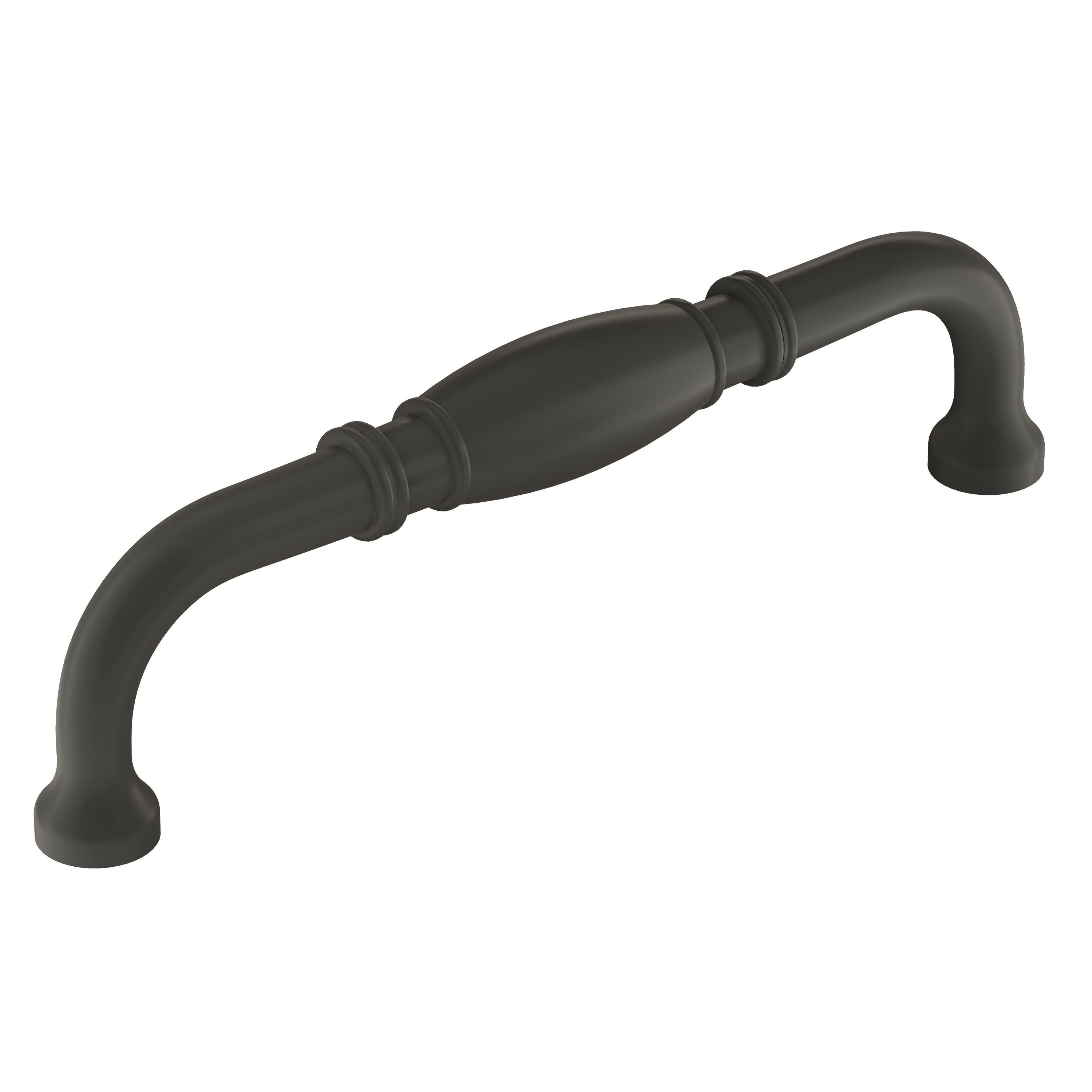 Amerock 10VMP55244FB Granby 5-1/16-in , 128mm Center to Center Matte Black Arch Handle 10 -Pack