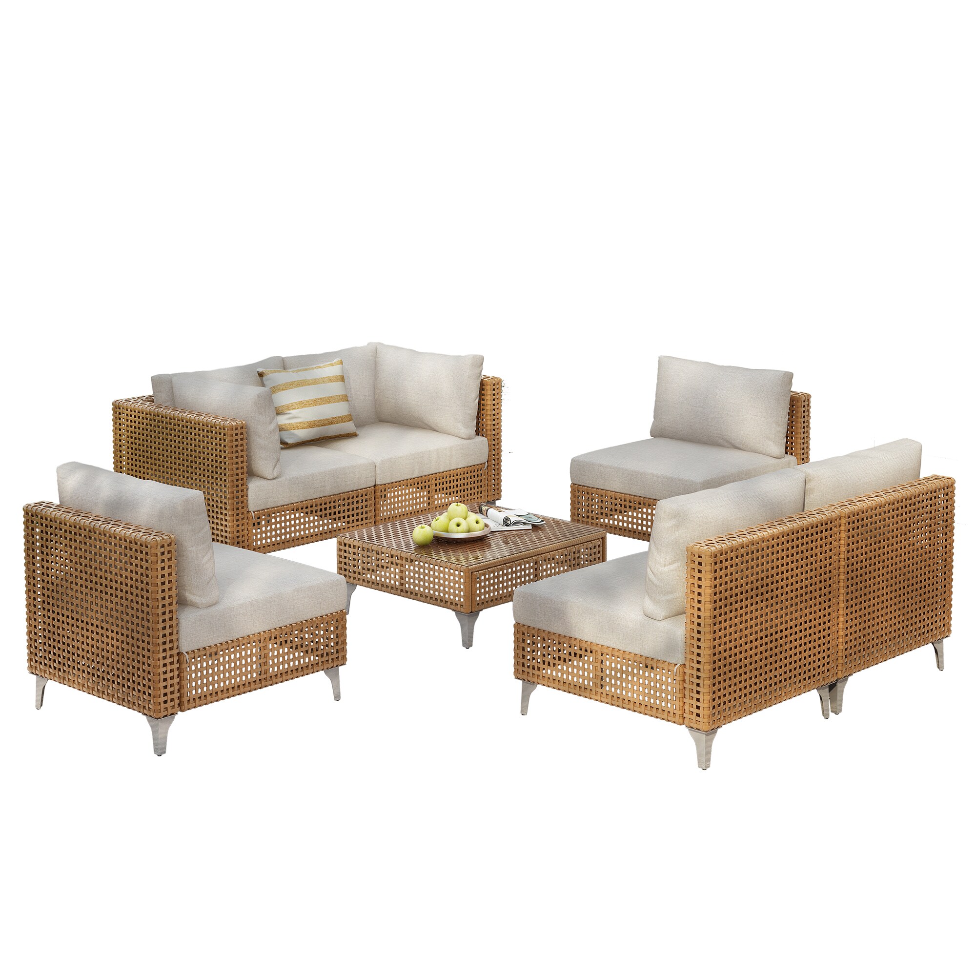 SINOFURN SYA010464WT Patio-Conversation-Sets - View #12