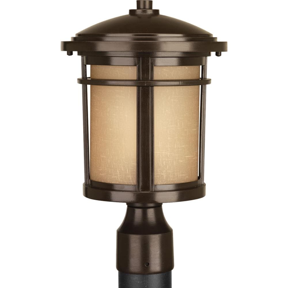 Progress Lighting P6424-2030K9 Wish LED 14.81-in Antique Bronze Traditional Outdoor Light post lantern