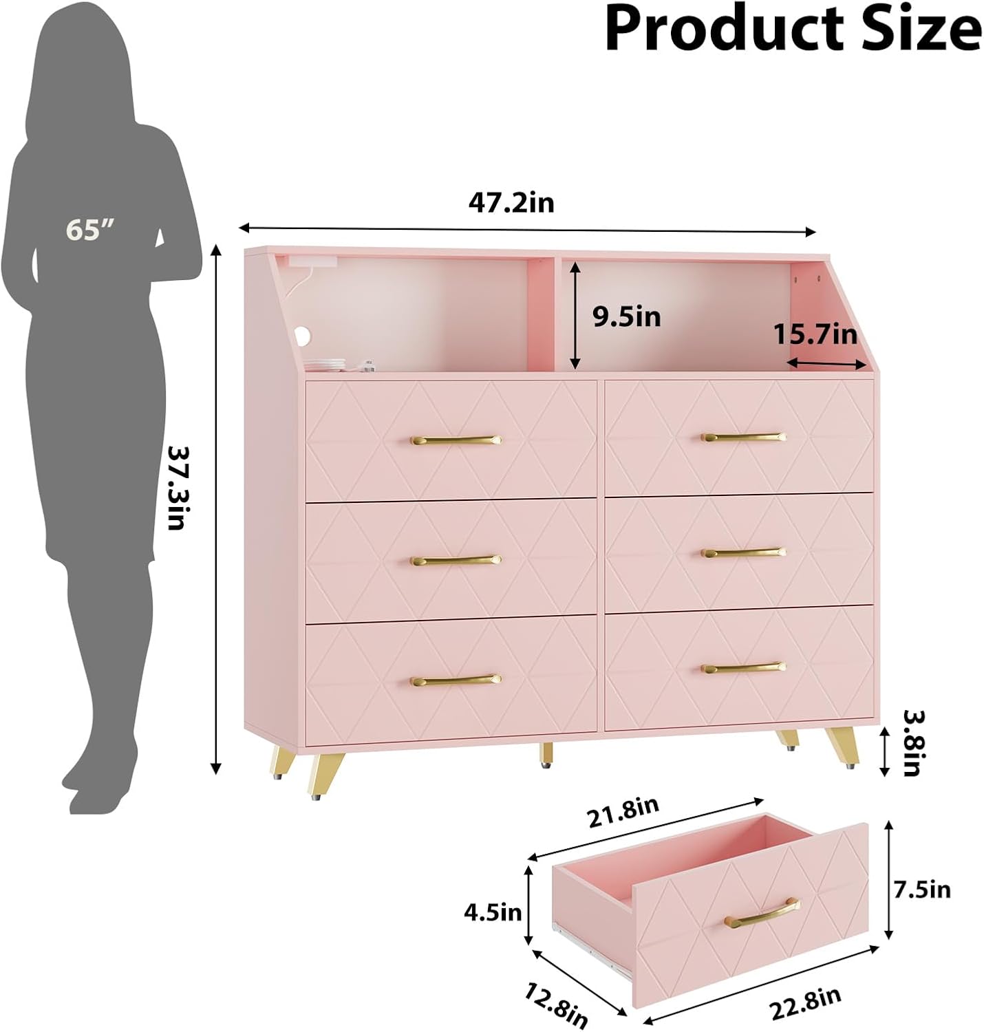 Qeetex LHF-DG-839OPBG5032 dressers - View #2