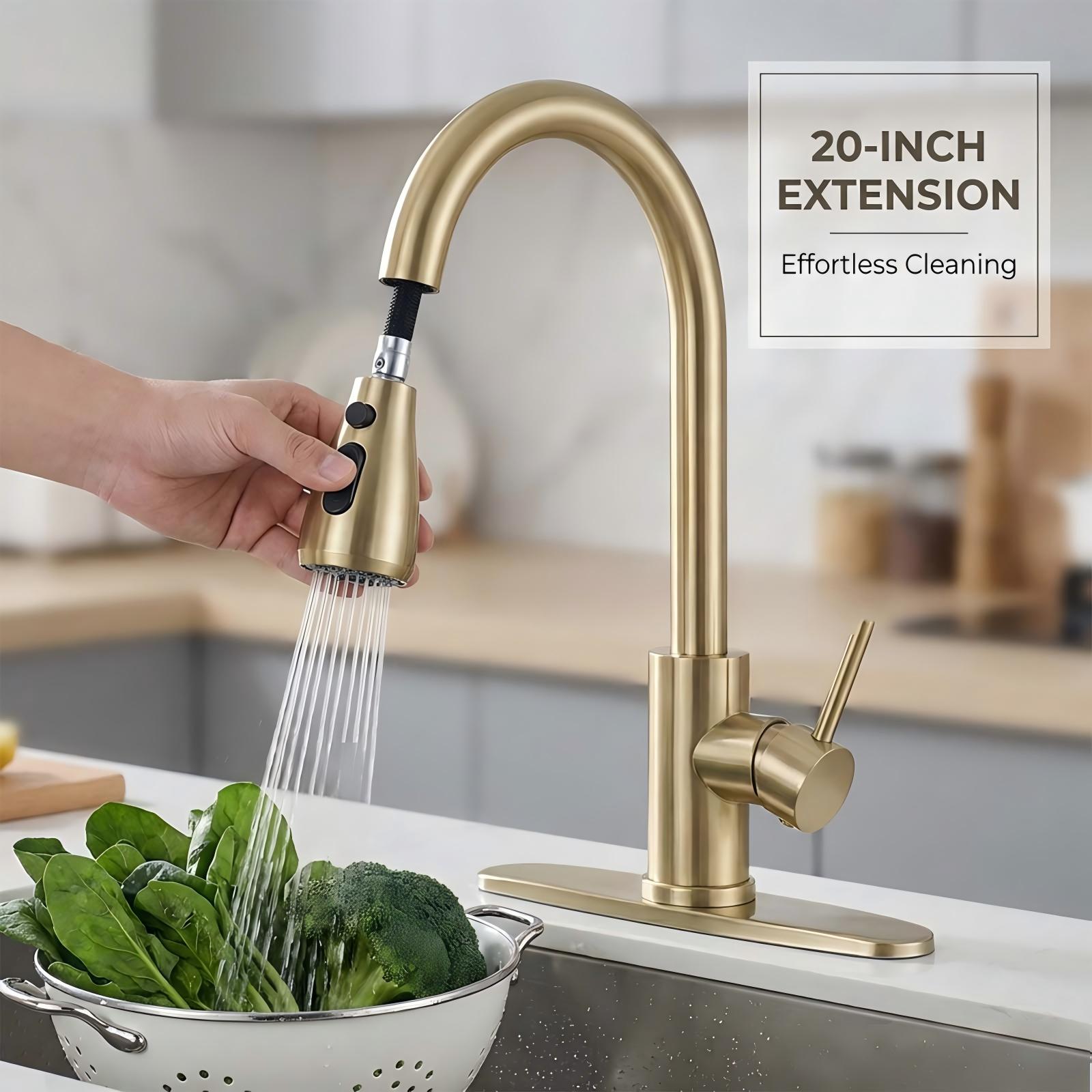 BYH KF-3003-BG Kitchen-Faucets - View #3