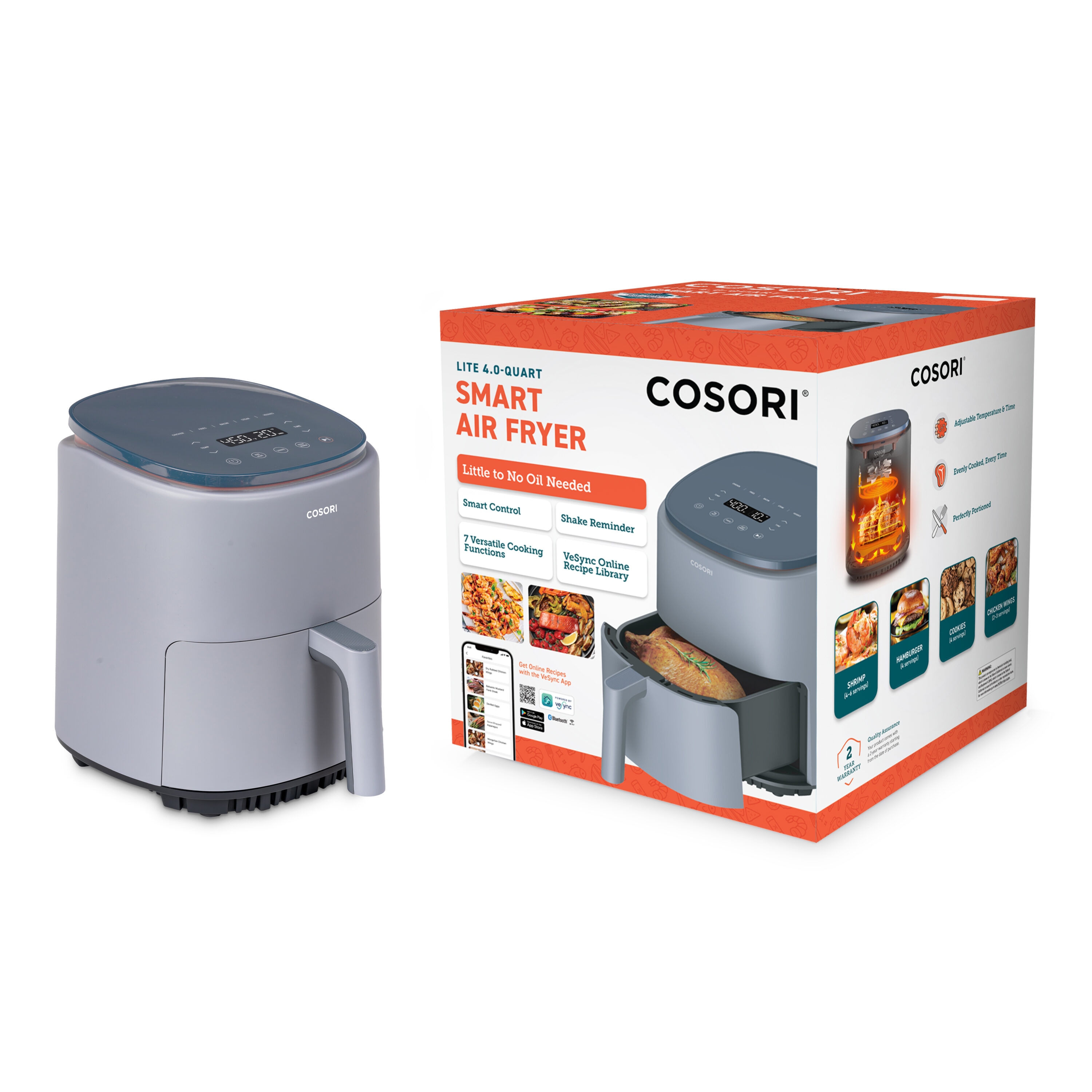 Reviews for Cosori Lite 4.0 qt. Space Grey Smart Air Fryer