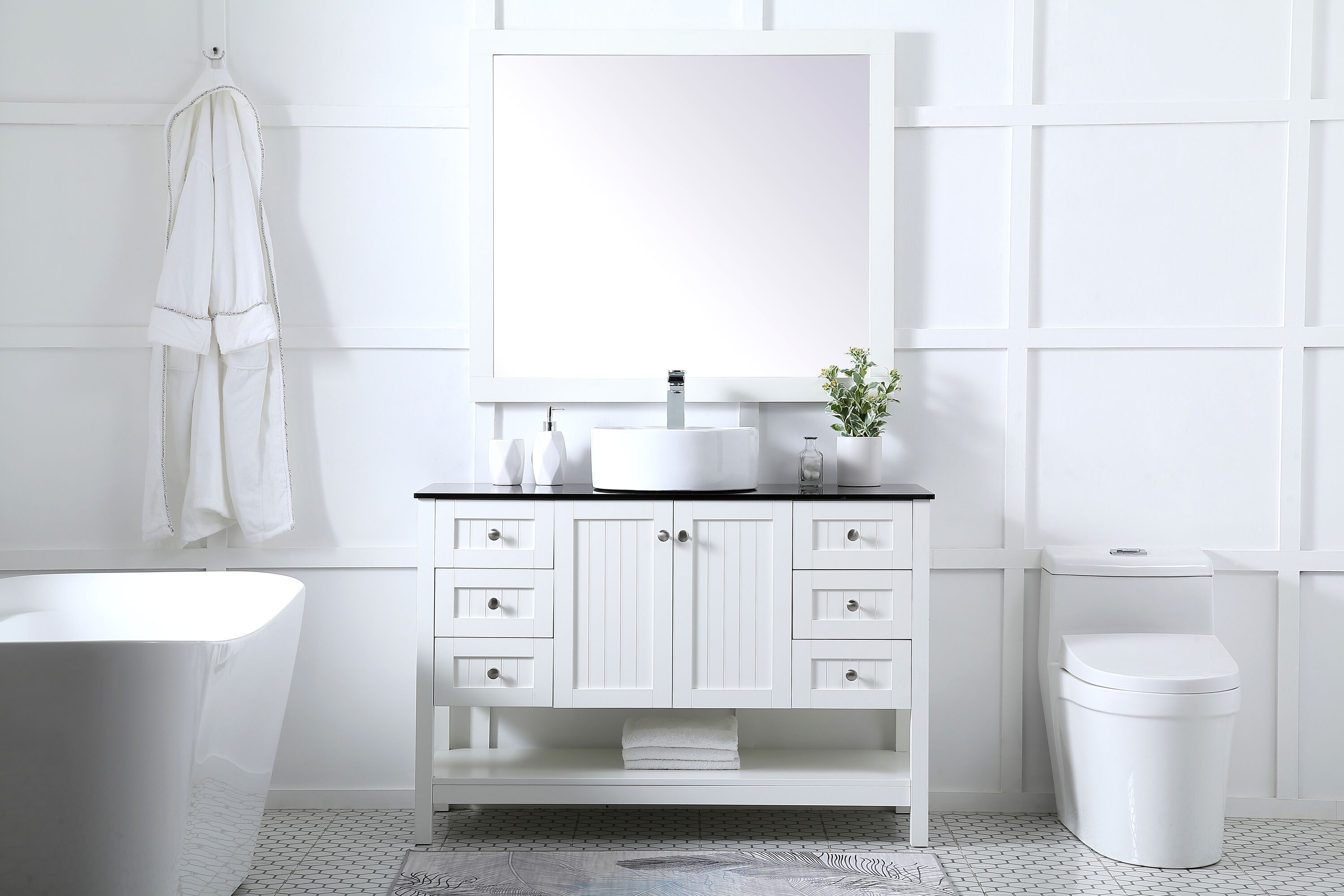Elegant Decor FI48648WH Bath-Vanity-Combo - View #10