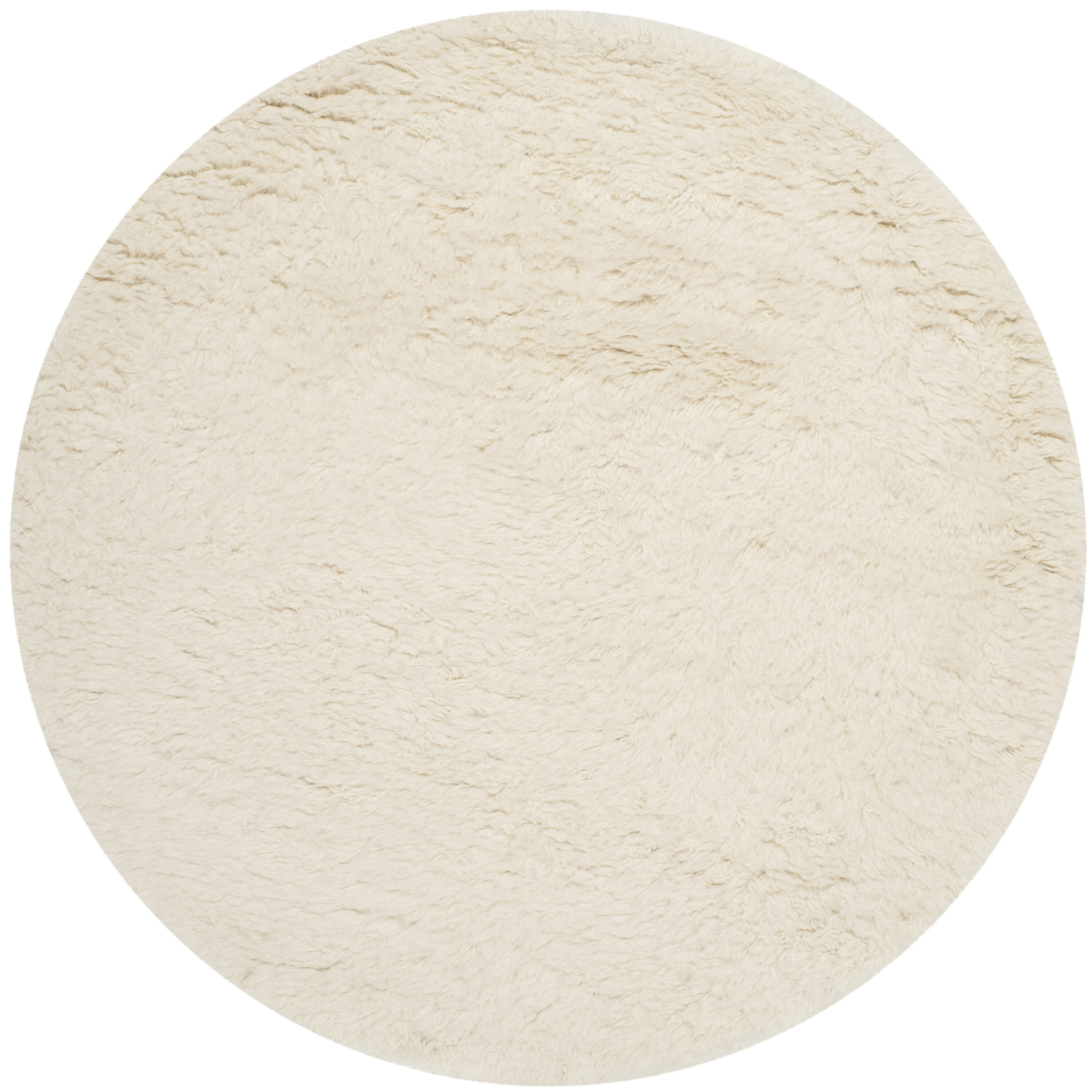 Flokati 150A Ivory 4in x 4in Rug