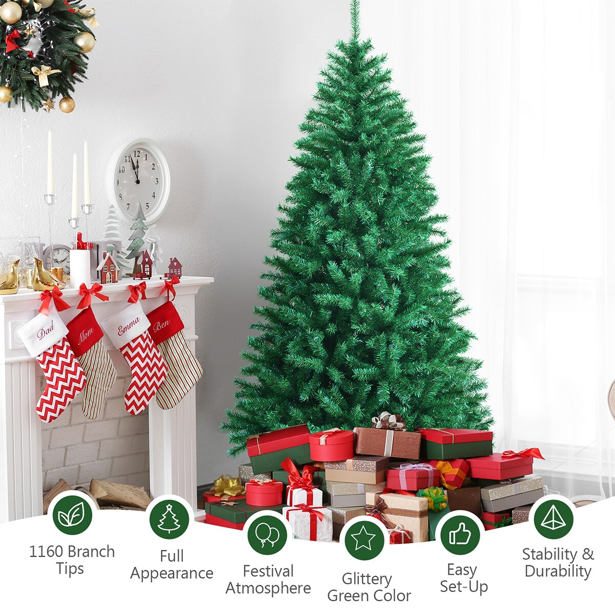 WELLFOR CM-HJY-23608 Artificial-Christmas-Trees - View #5