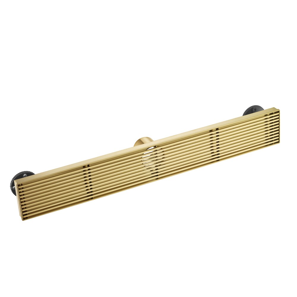 Qst-50 Deodorant Gold Brushed Brass Linear Shower Drain Anti Clogging, Best  Rectangular Floor Drain Assembly