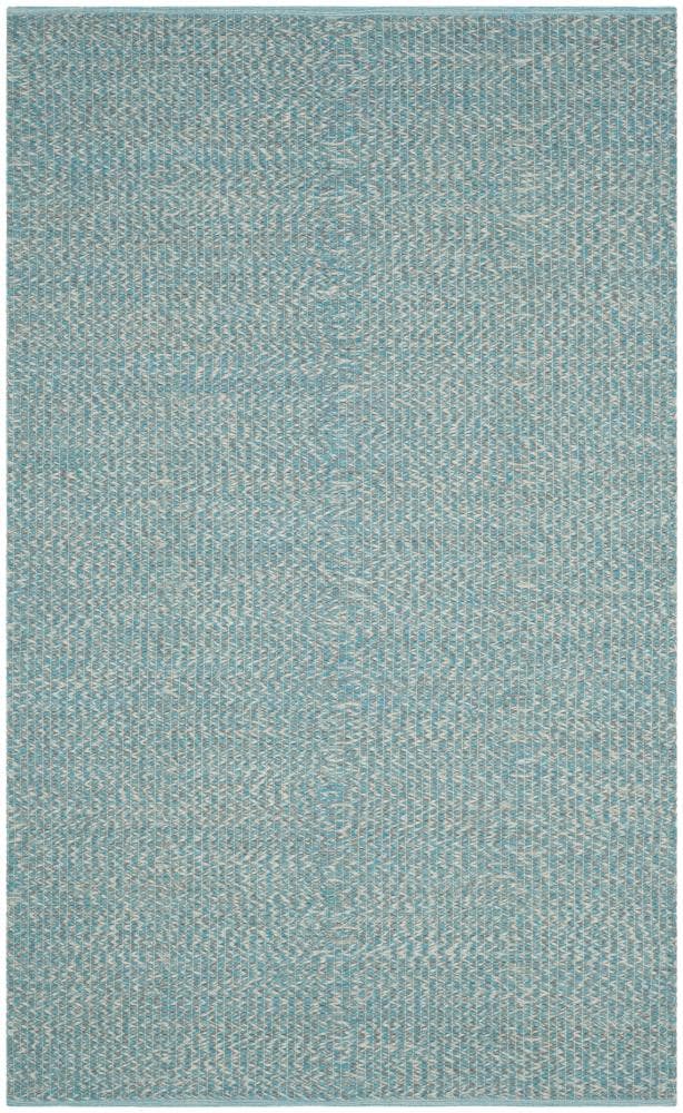 Safavieh MTK602E-6 Montauk Wategos 6 x 9 (ft) Cotton Turquoise/Multi Rectangular Indoor Abstract Coastal Area rug