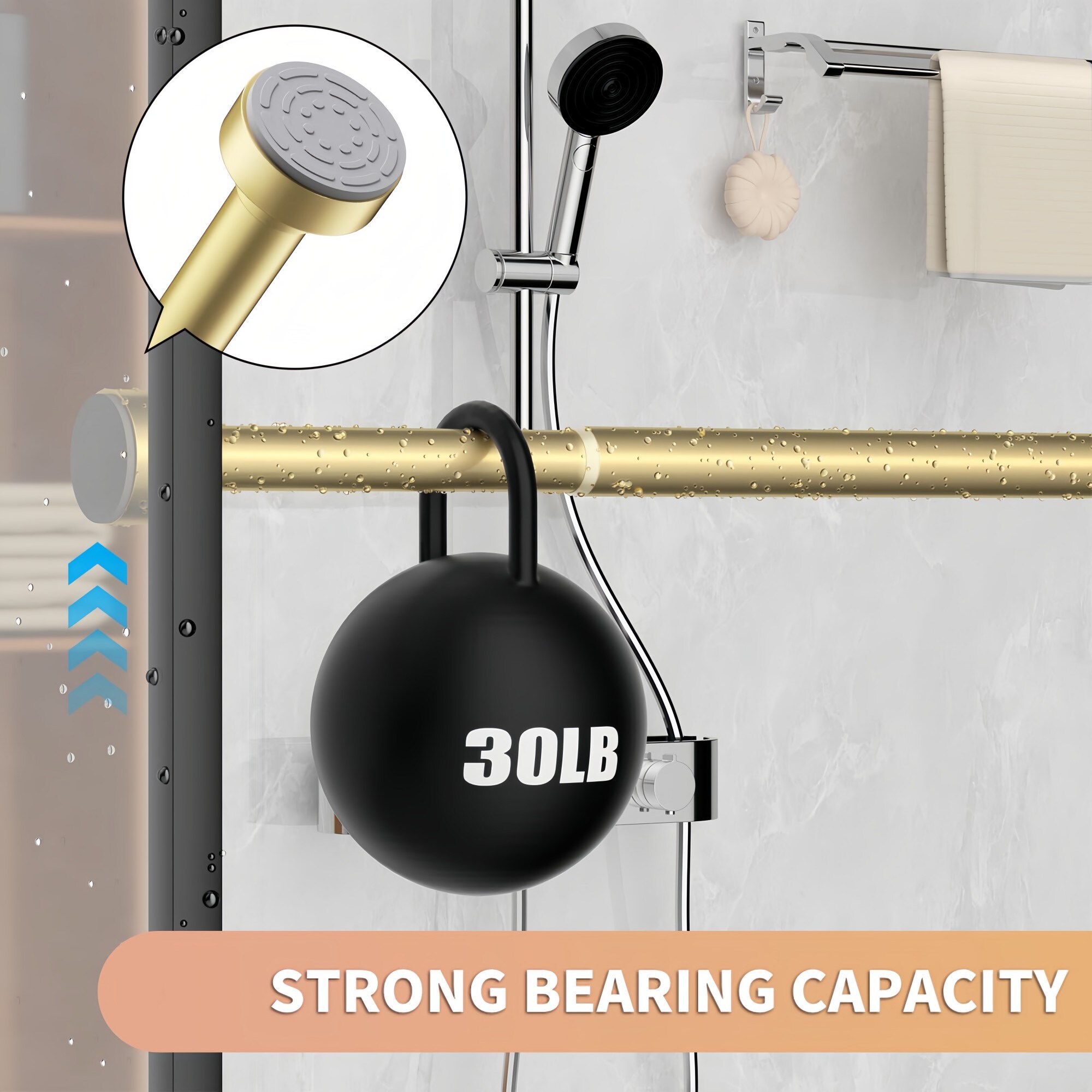 Numhew NHSEAN1049 Shower-Rods - View #4