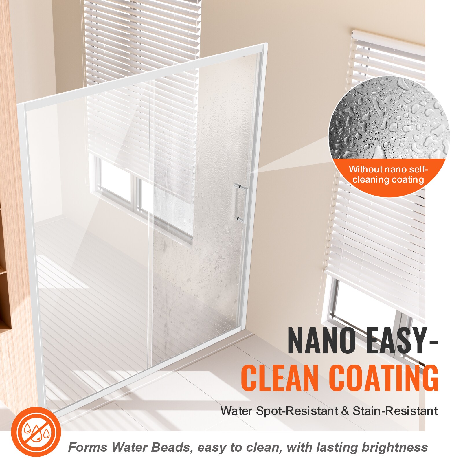 VEVOR SCBKSYMTLYSM07787V0 Shower-Doors - View #3