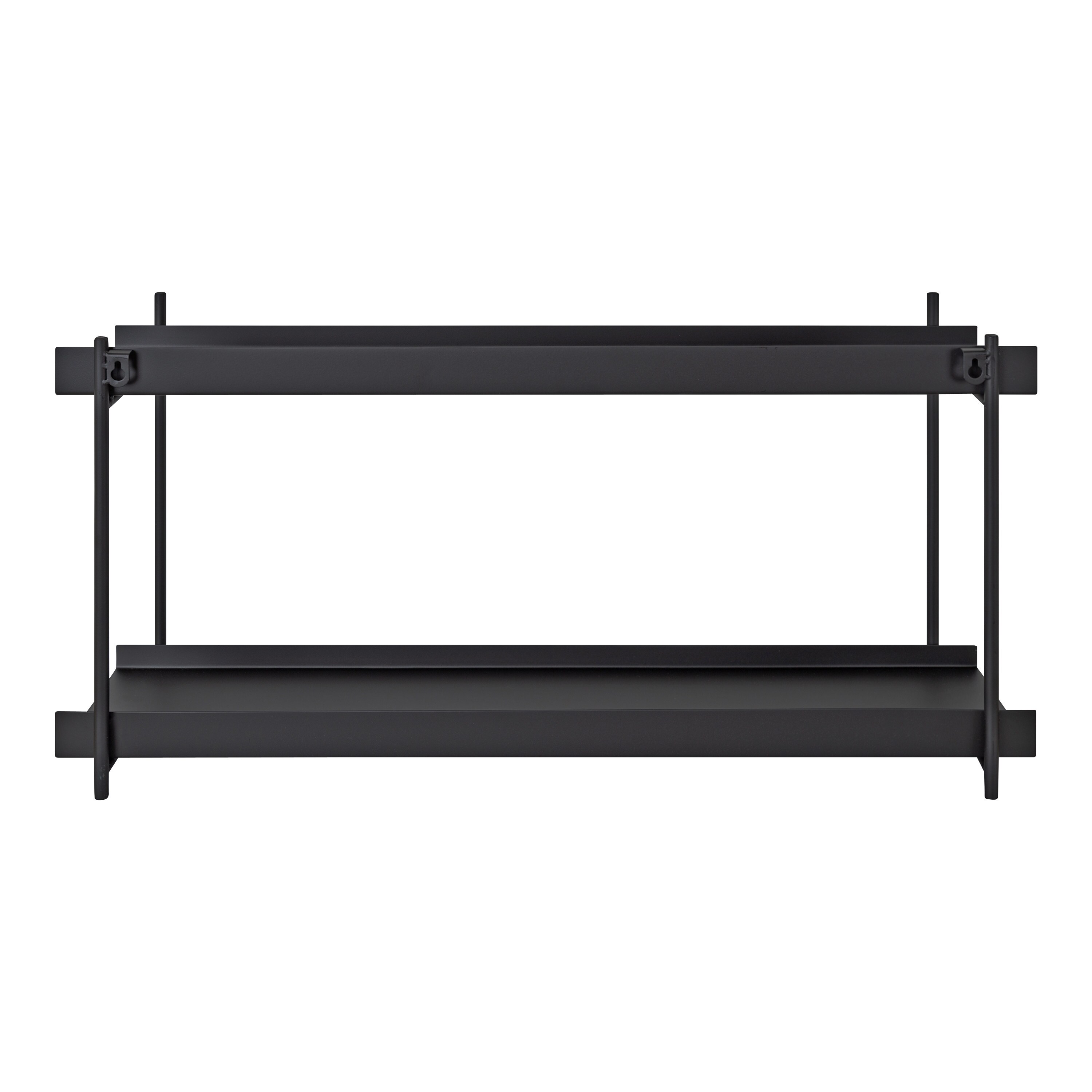 Cocoyard Metal Accent Wall Shelf, Set of 3 - Black