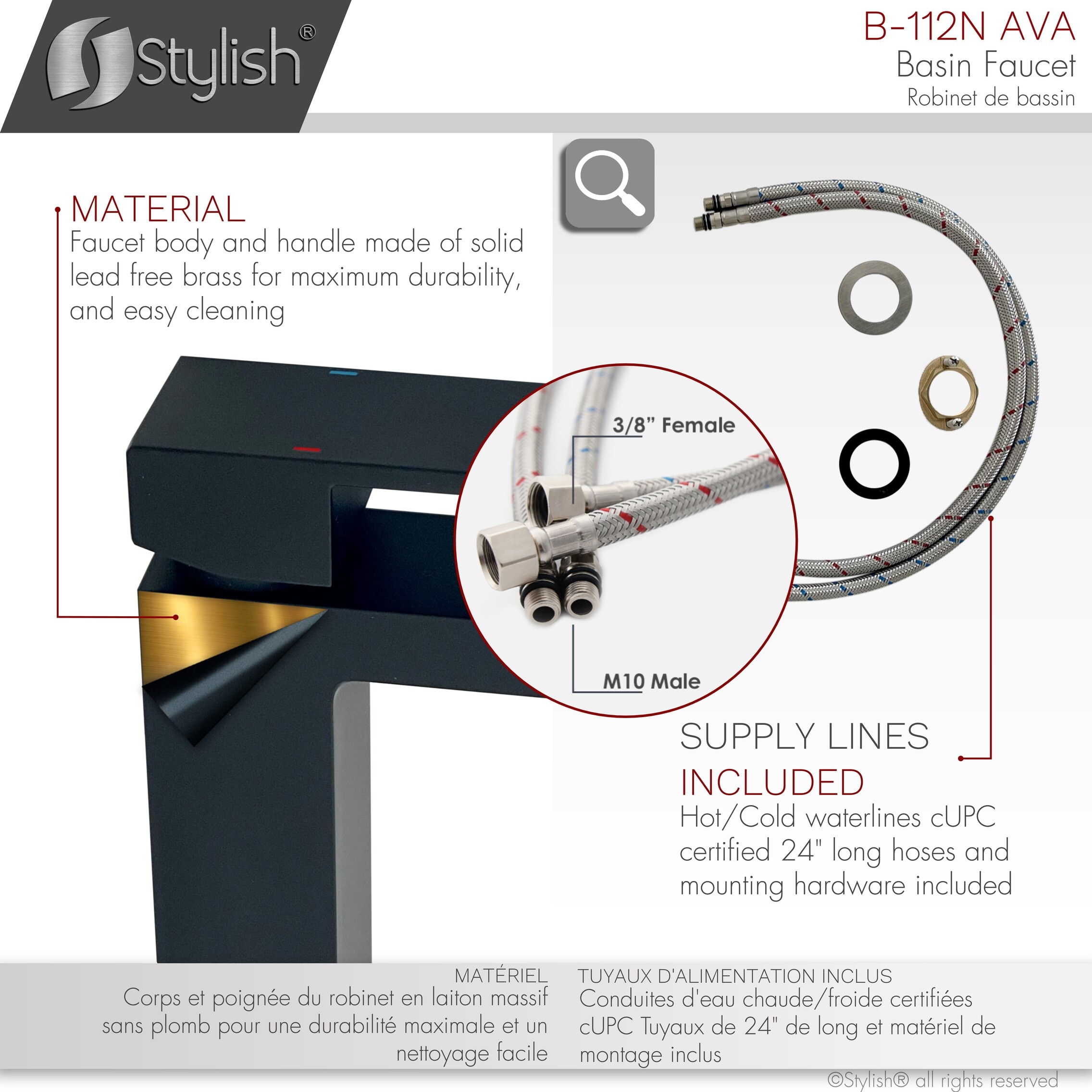 Stylish B-112N Lavatory-Faucets - View #9