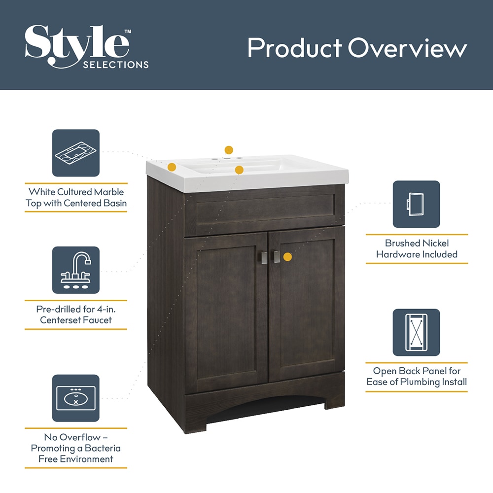 Style Selections CM18F24-SS Bath-Vanity-Combo - View #9
