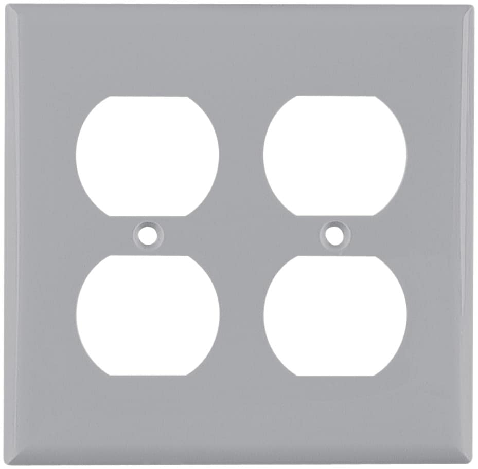 Eaton 5150GY-BOX 2 -Gang Gray Nylon Round Wall Plate