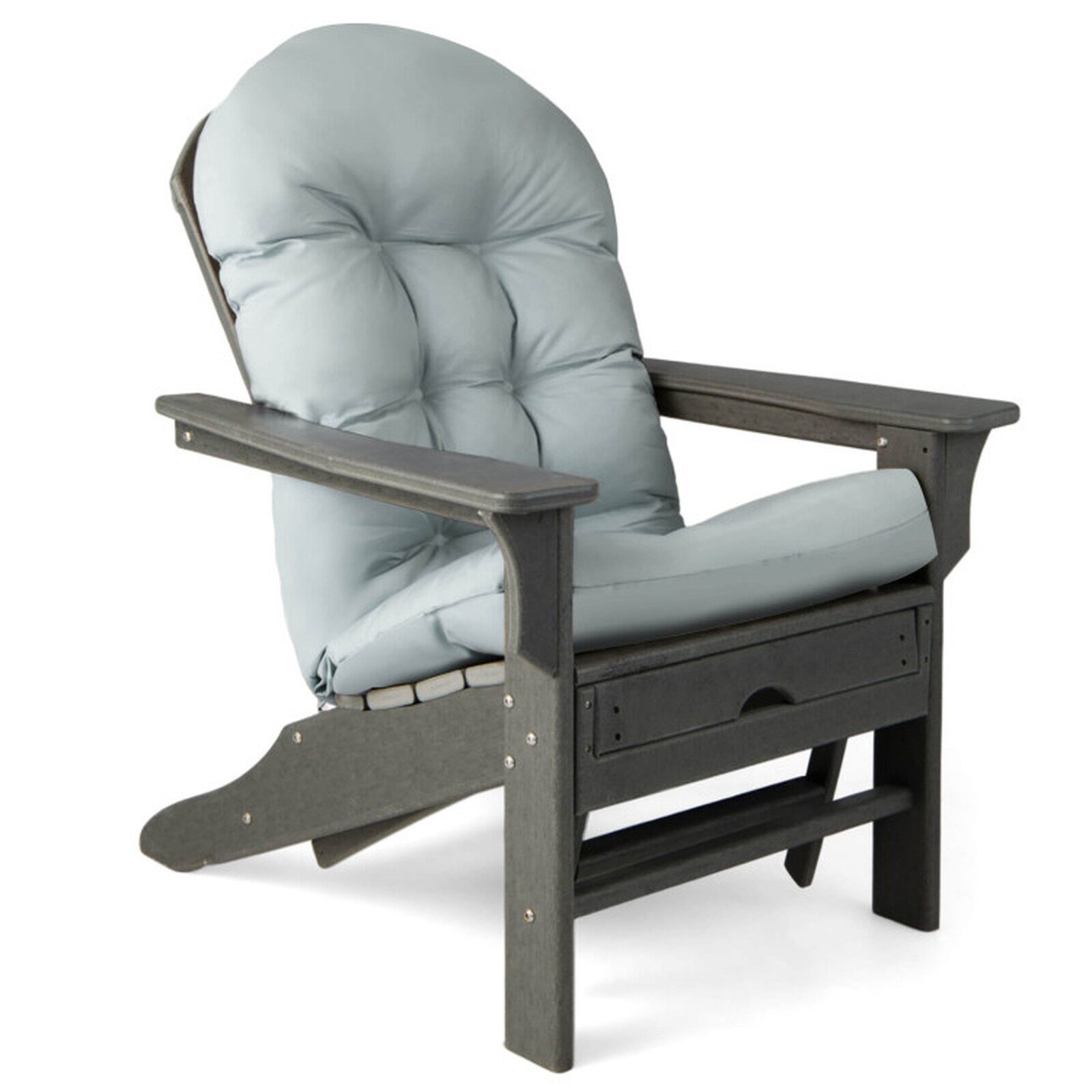SUGIFT - Adirondack Chair Cushion 49 x 23-in High-Back Patio Seat Pad 5-in Thick High-Density PP ...