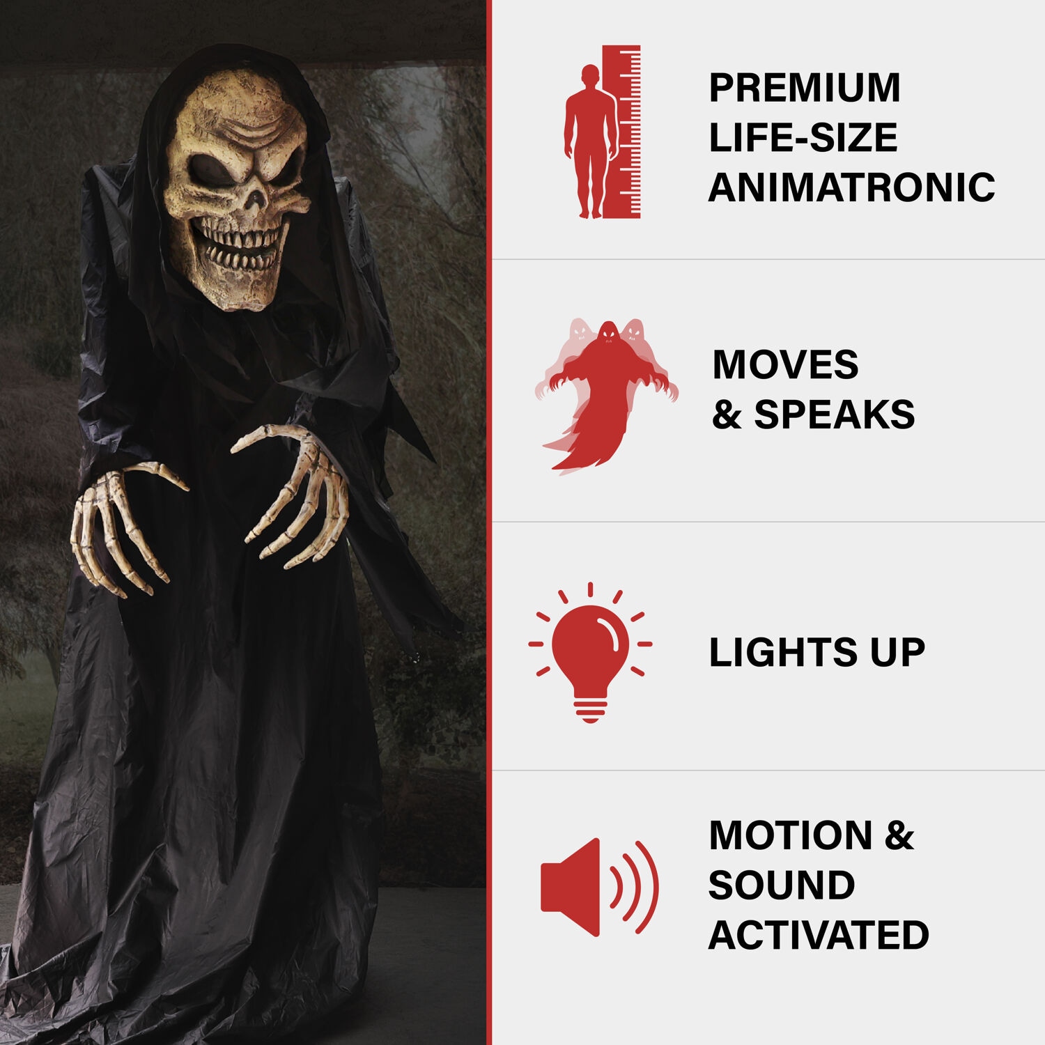 Haunted Hill Farm HHHNCHRPR-1FLSA Halloween-Animatronics - View #2