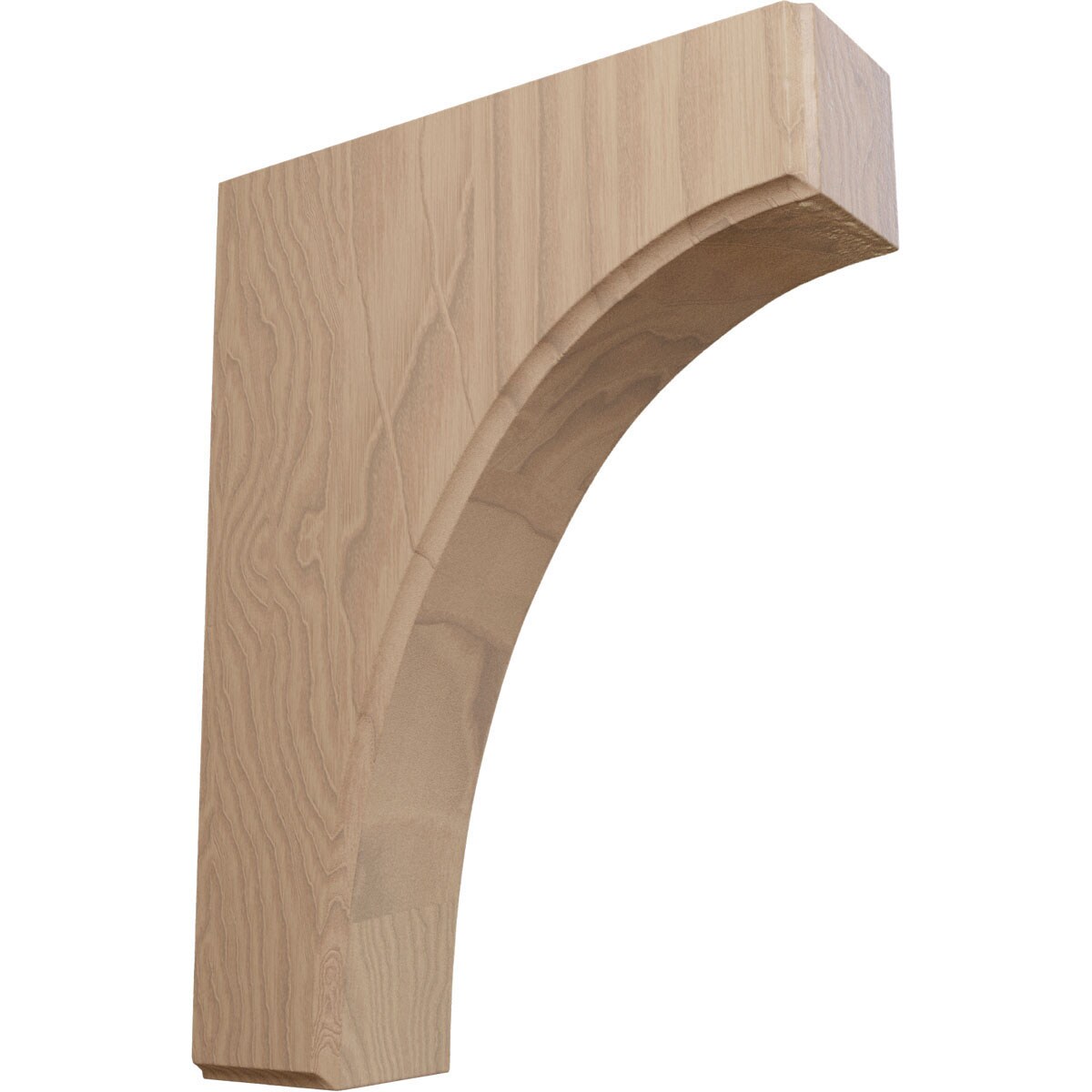 Ekena Millwork BKTW02X06X08CVGM Clarksville 1-3/4-in x 6-in x 8-in Mahogany Wood Standard Bracket