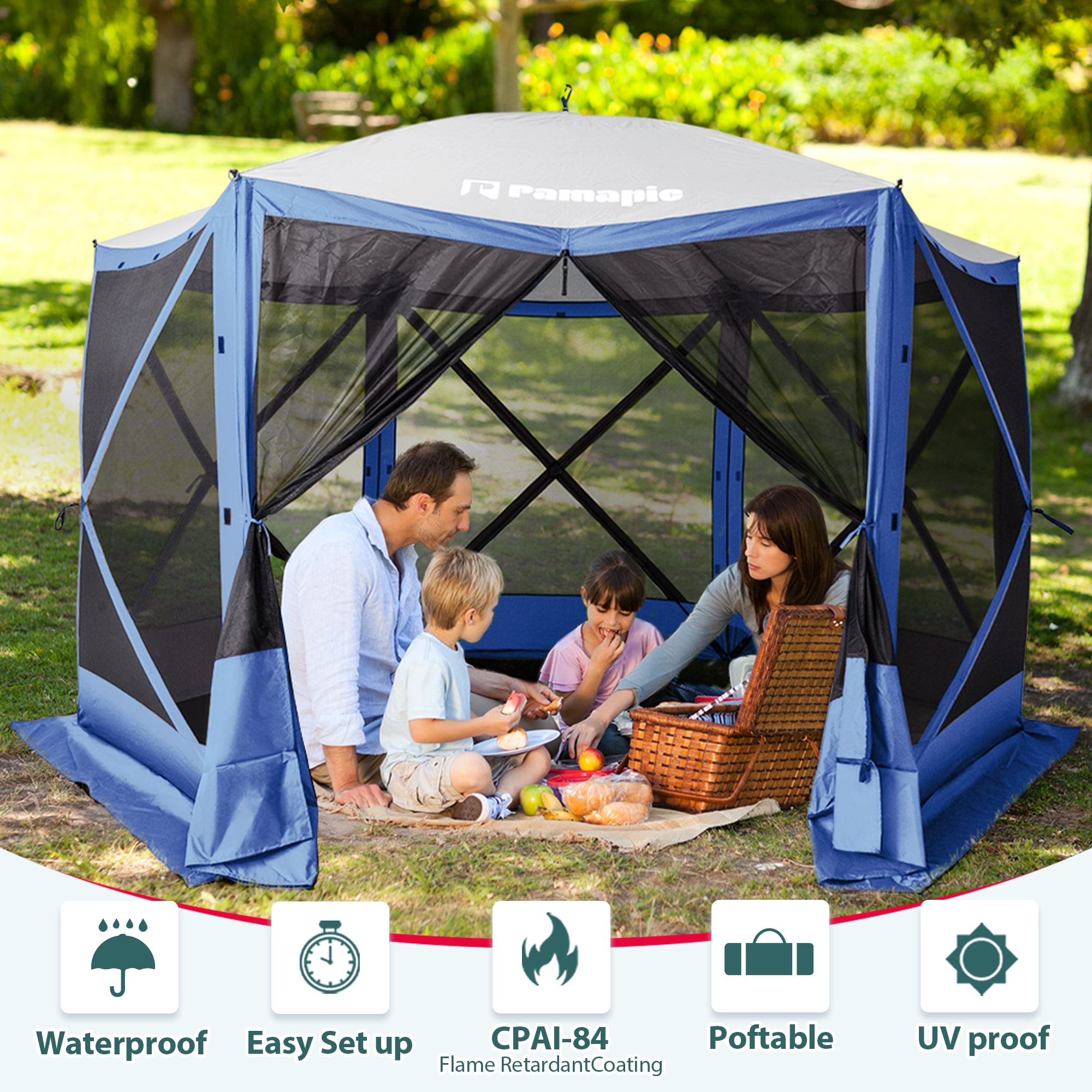 PamaPic ZP-BLB-WL1 Wood-Resin-Gazebos - View #5