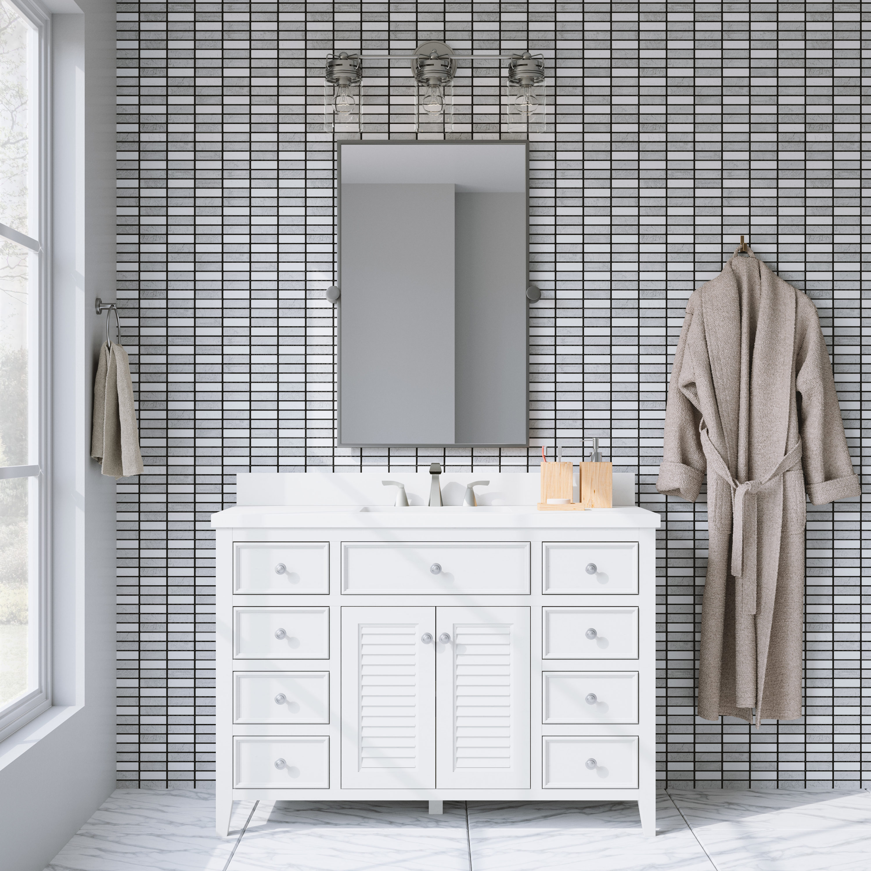 allen + roth LWSA48VW Bath-Vanity-Combo - View #3