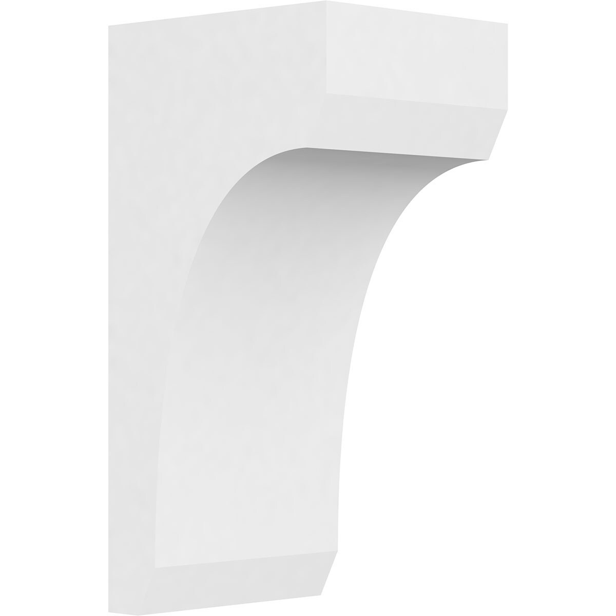 Ekena Millwork CORP05X06X12LGY 5-in x 6-in x 12-in Standard legacy Unfinished White PVC Paintable Corbel