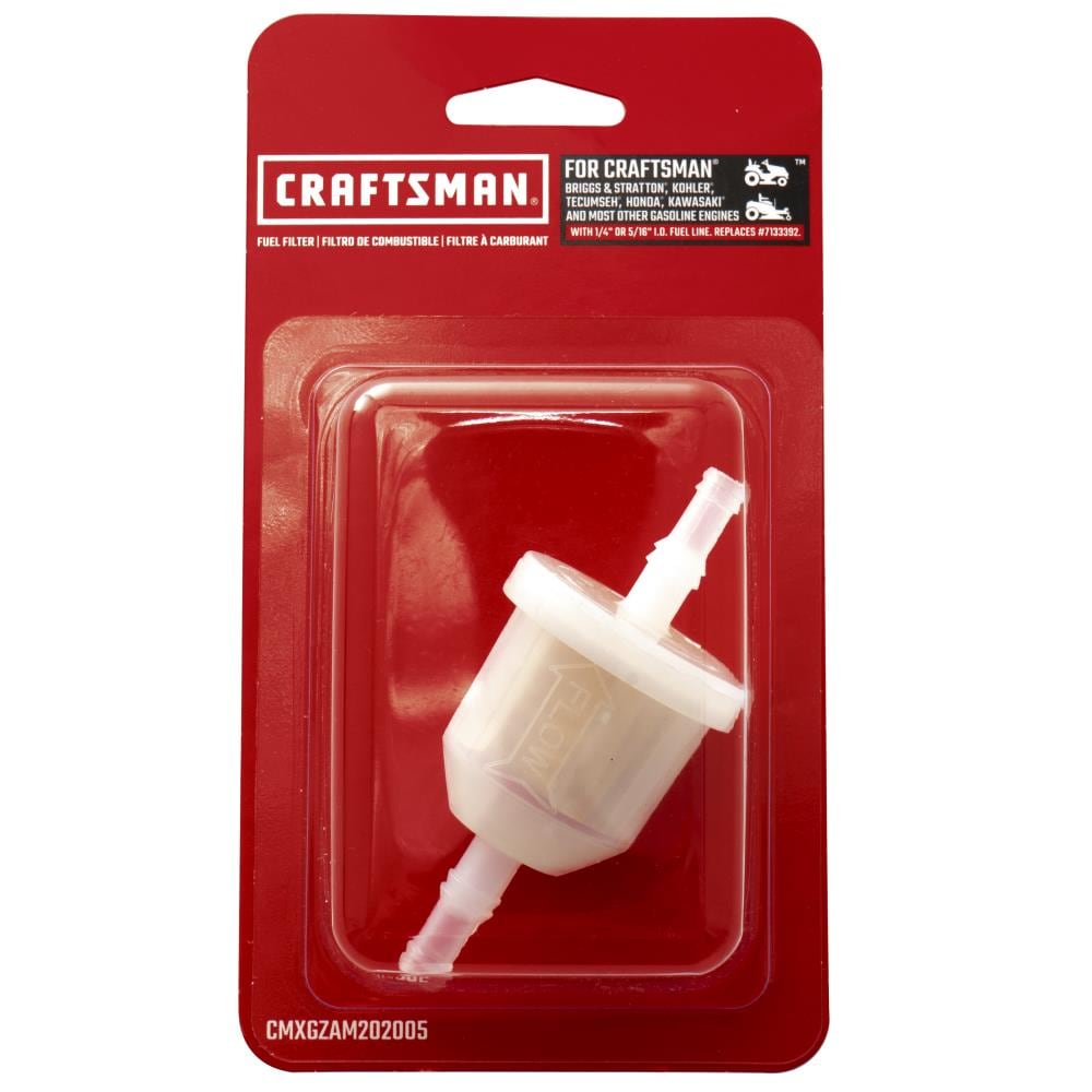 CRAFTSMAN 4-cycle In-line Fuel Filter in the Power Equipment Fuel Filters  department at