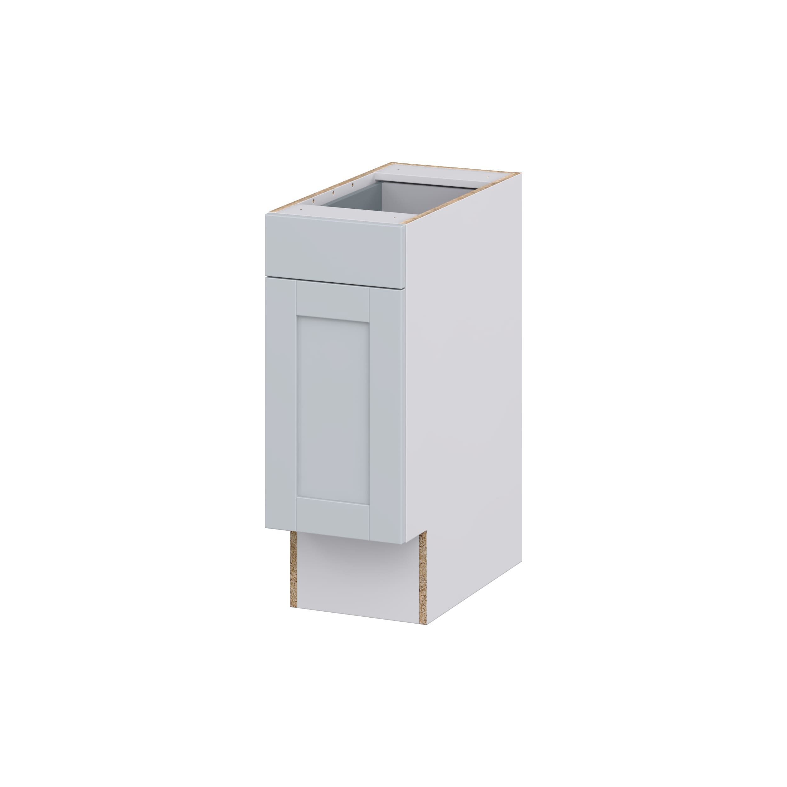Hugo&Borg Charlesberg 12-in W x 34.5-in H x 25-in D Gray Base Fully Assembled Cabinet (Recessed Panel Shaker Door Style)