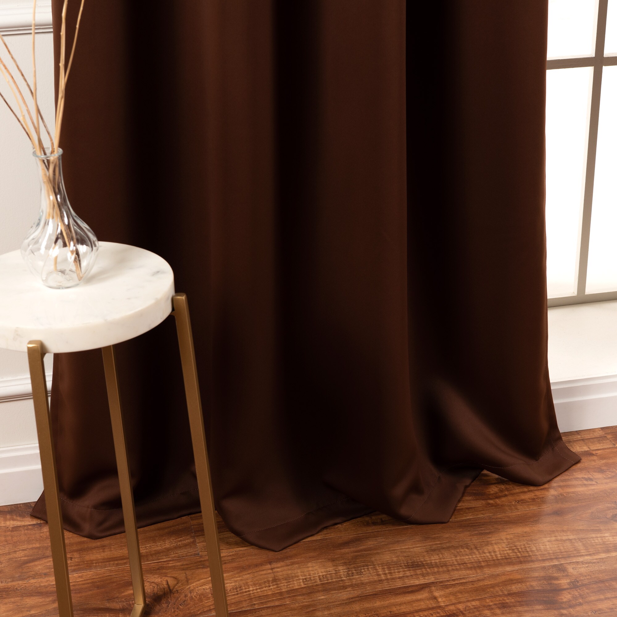 Best Home Fashion GR-WD-FR-100X96-CHOC curtains - View #4