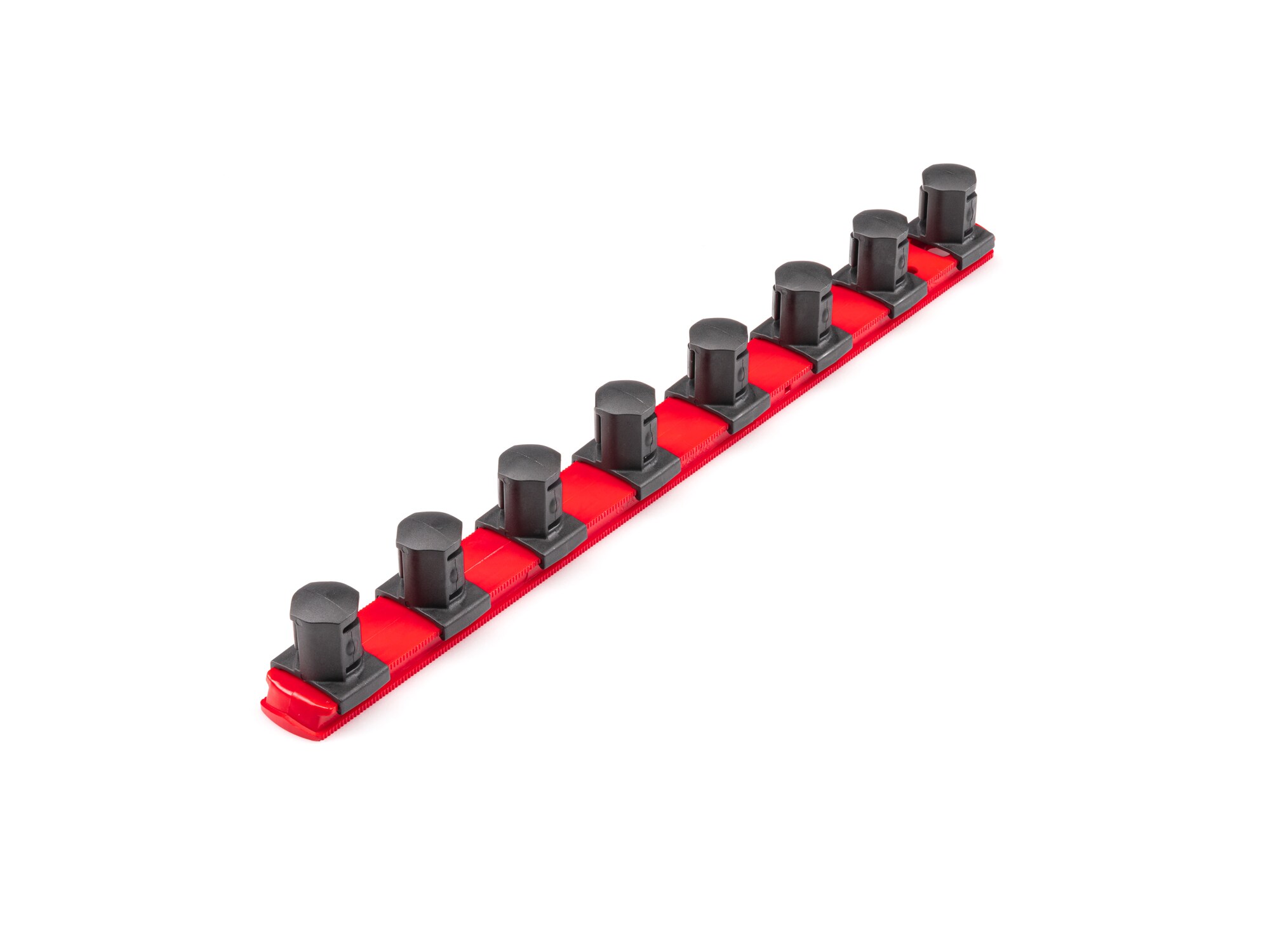 TEKTON OSR32108 Plastic Socket storage - 3/4 in drive x 13 inch socket rail with 8 clips