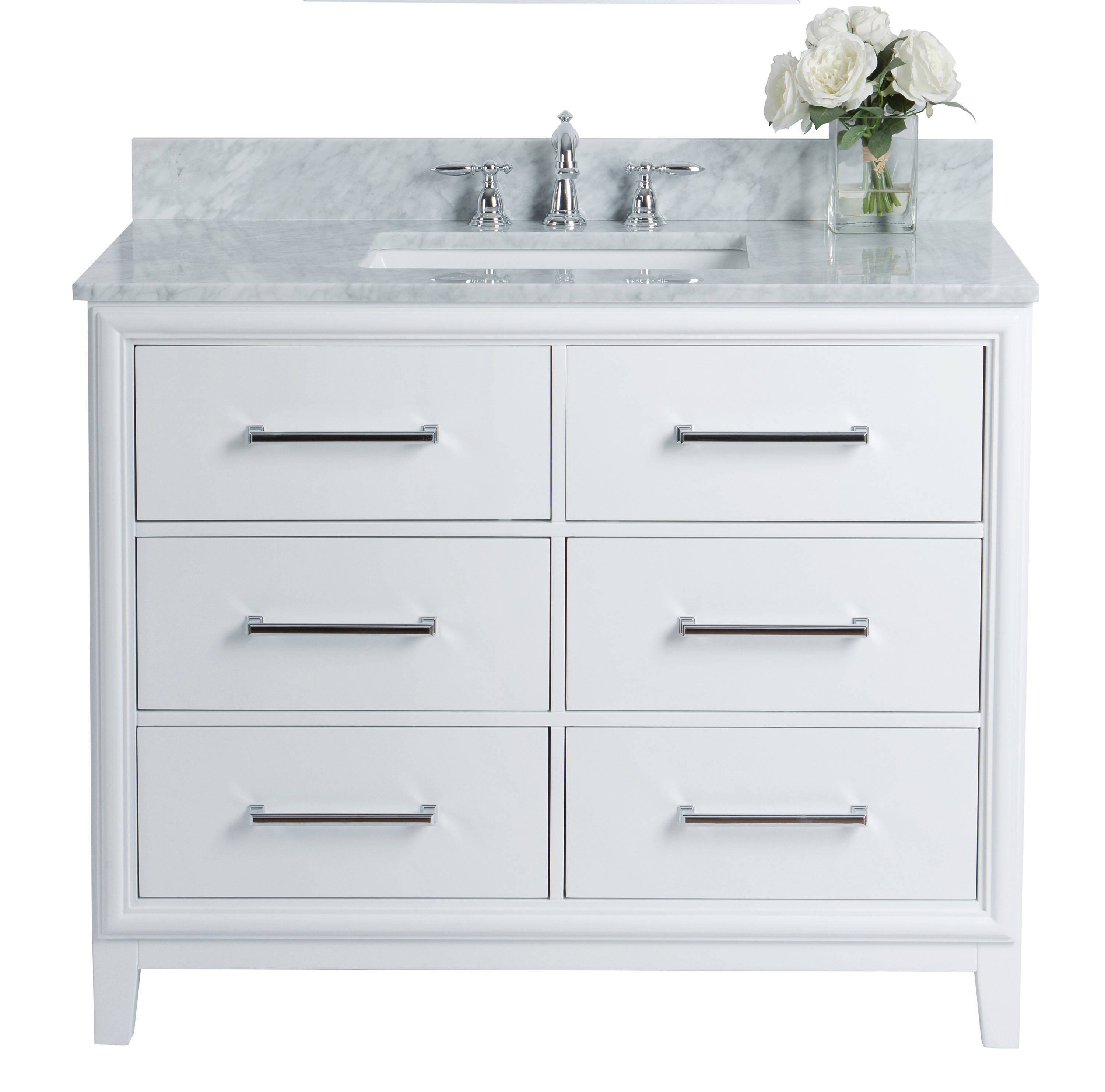 Ellia 72in Navy Blue Dual Sink Bathroom Vanity