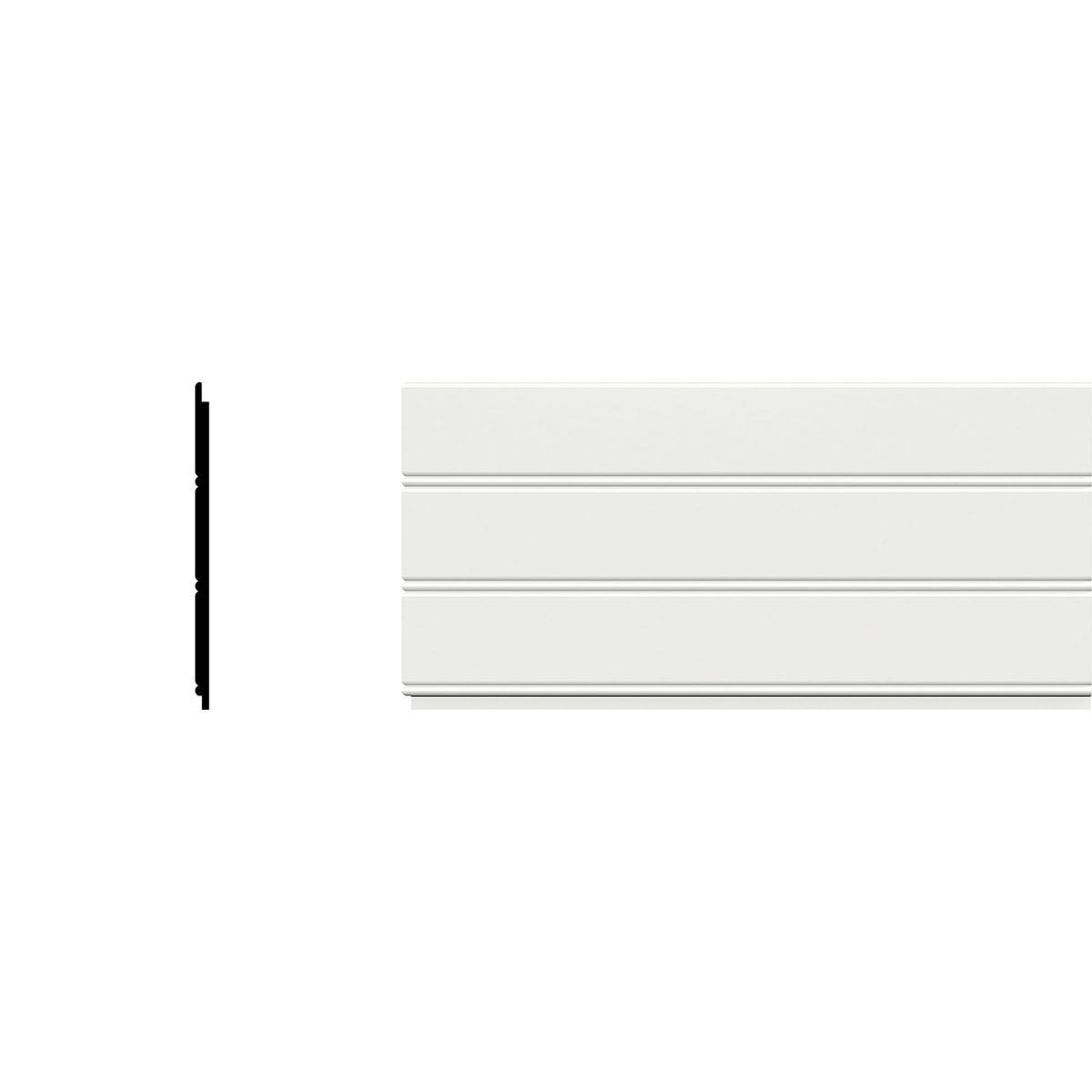 Ekena Millwork WPKPBBPK Smooth White PVC Wall Panel (