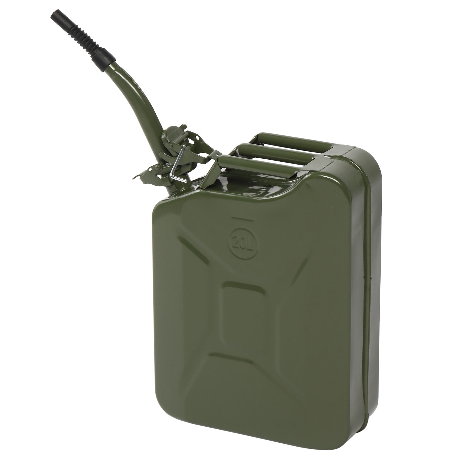 Bestcore 20-L Jerry Can Portable Fuel Can with Spout Army Green Gas Can ...
