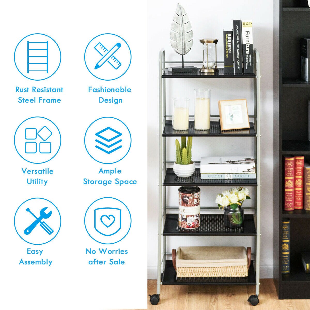 Costway HW56831 Free-Standing-Shelving - View #6