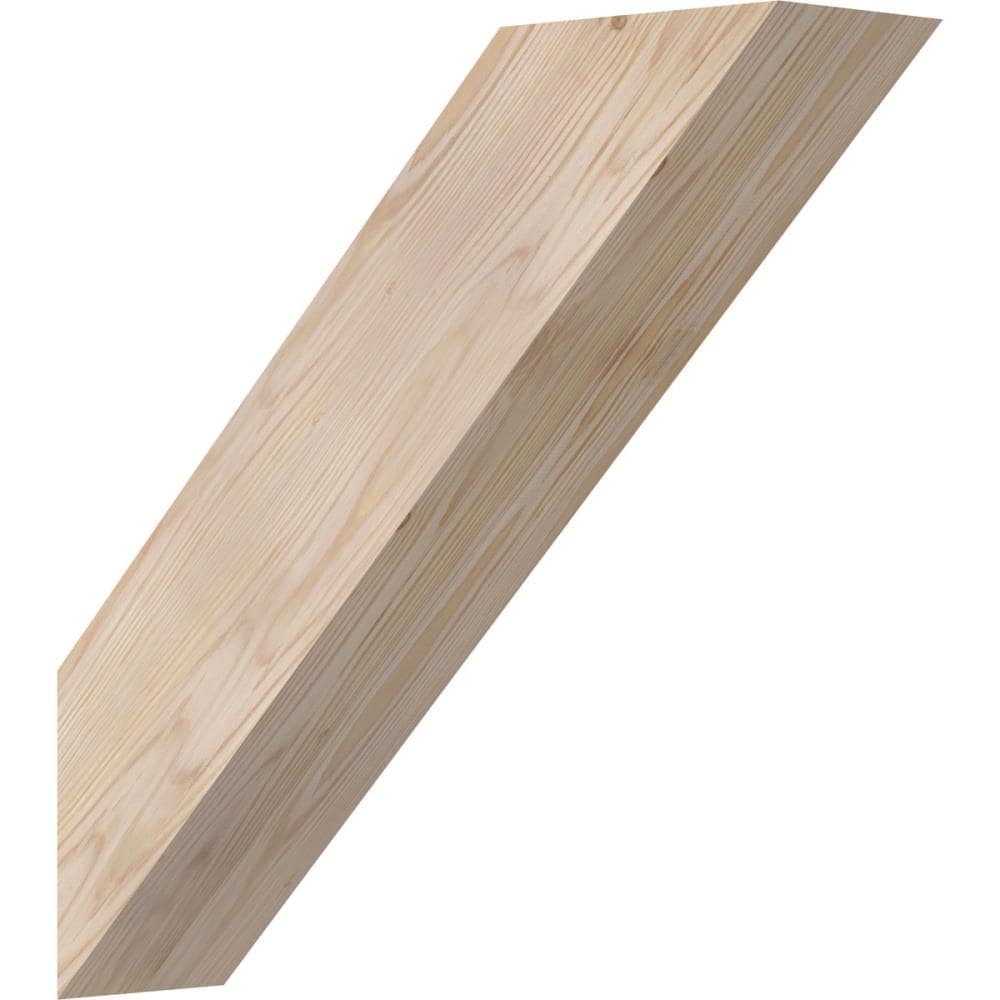 Ekena Millwork BRC06X22X22TRA00SDF 5-1/2-in x 22-in x 22-in Douglas Fir Unfinished Wood Traditional smooth