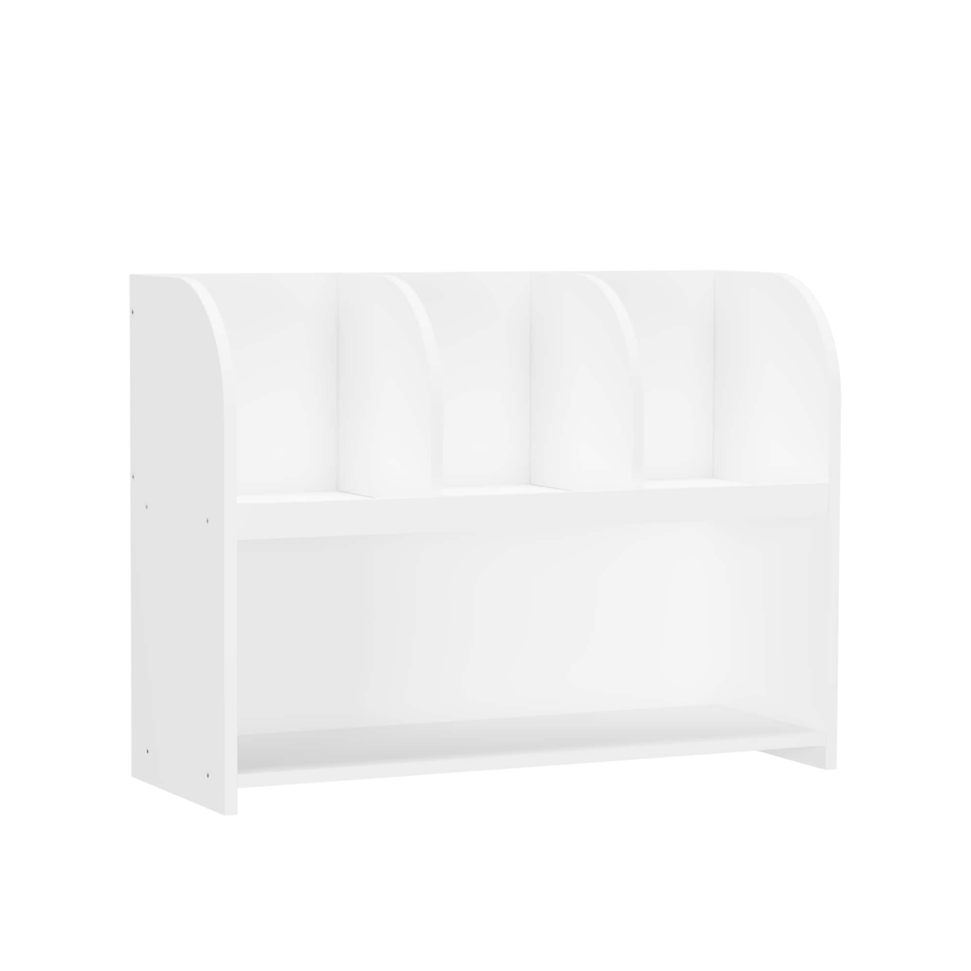Flynama L-105235 White 3 -Compartment Kids bookcase ( 11.81-in W x 23.62-in H x 31.5-in D )