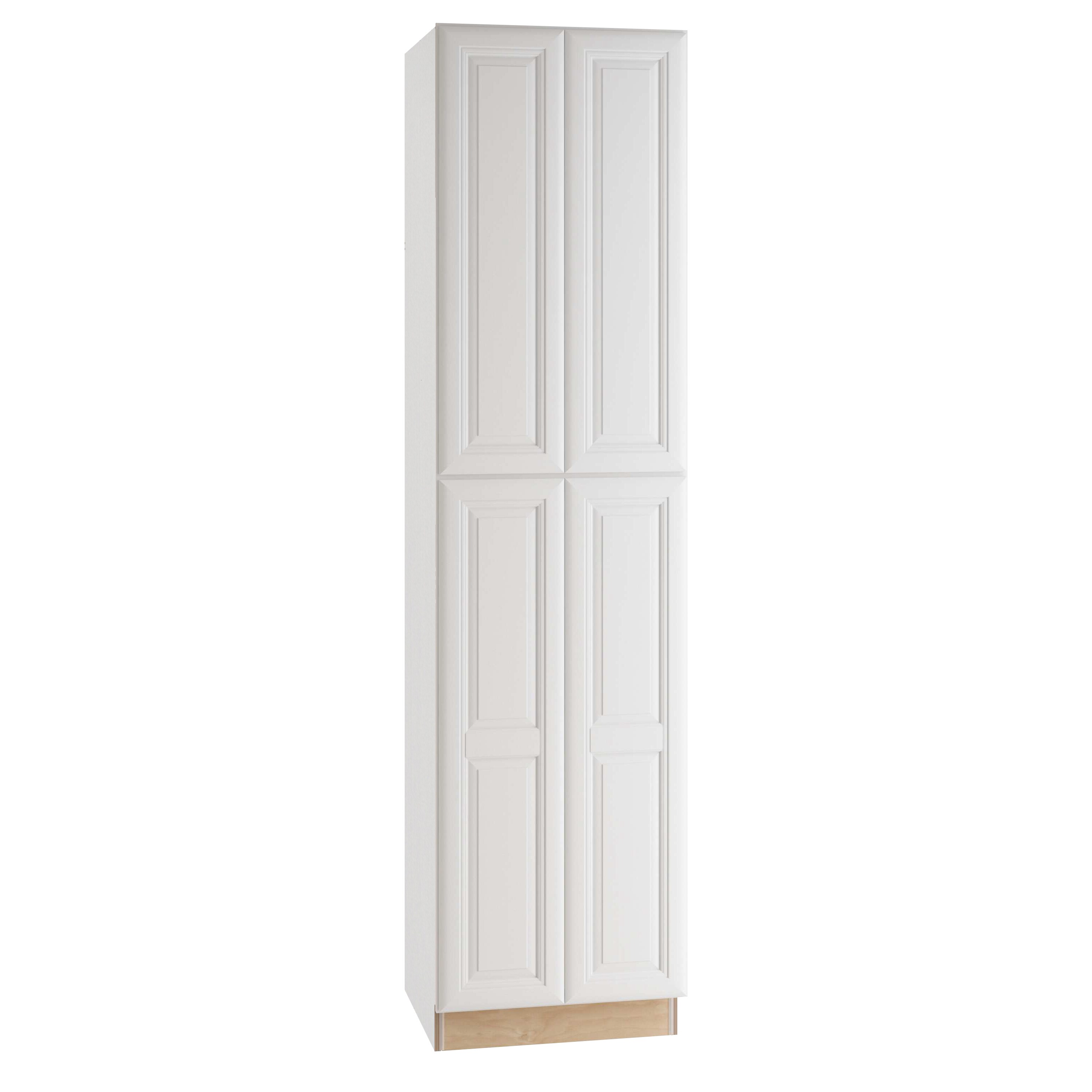 Luxxe Cabinetry Belmont 24-in W X 96-in H X 24-in D Pure White Door 