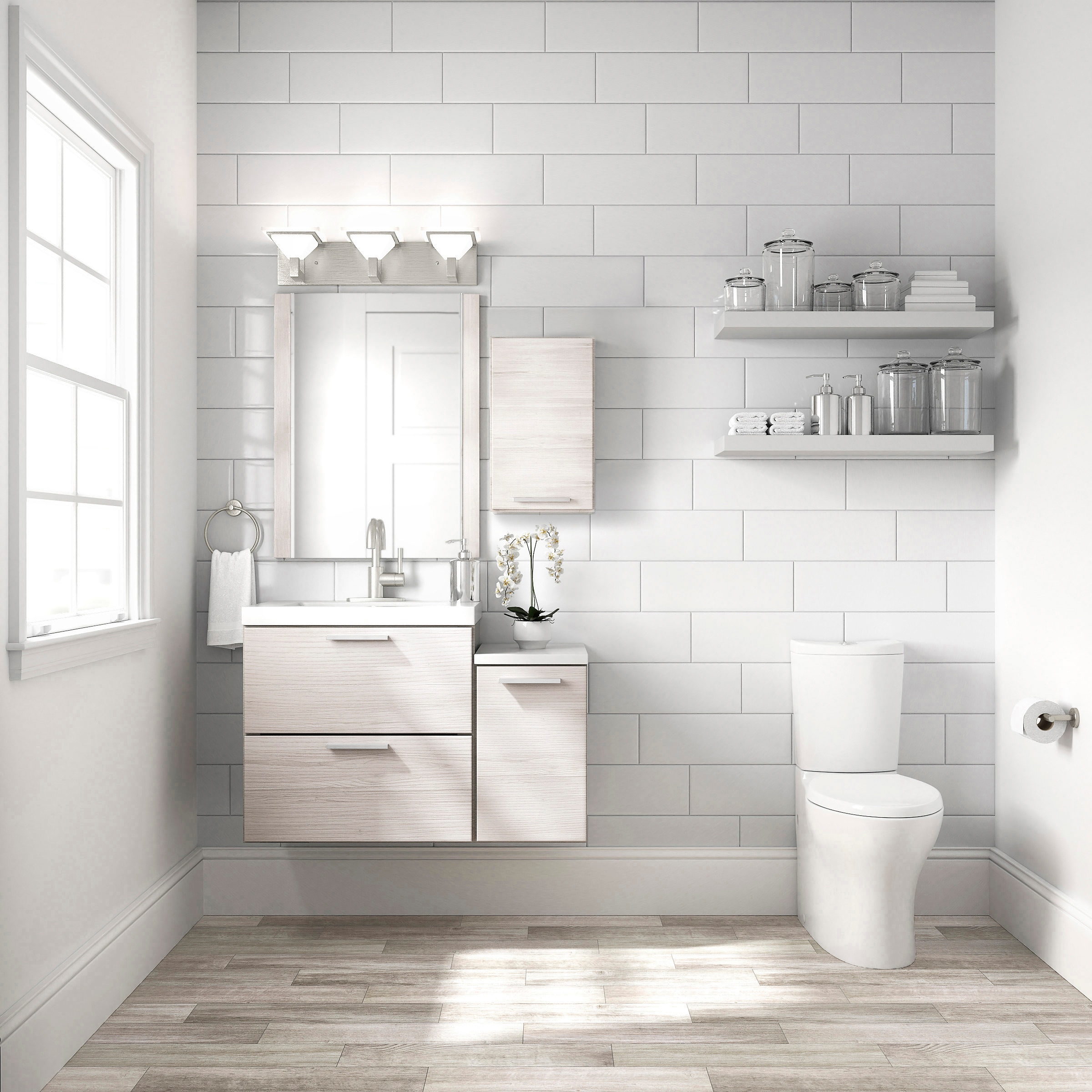 Style Selections HF01N12-SS Bathroom-Wall-Cabinets - View #4
