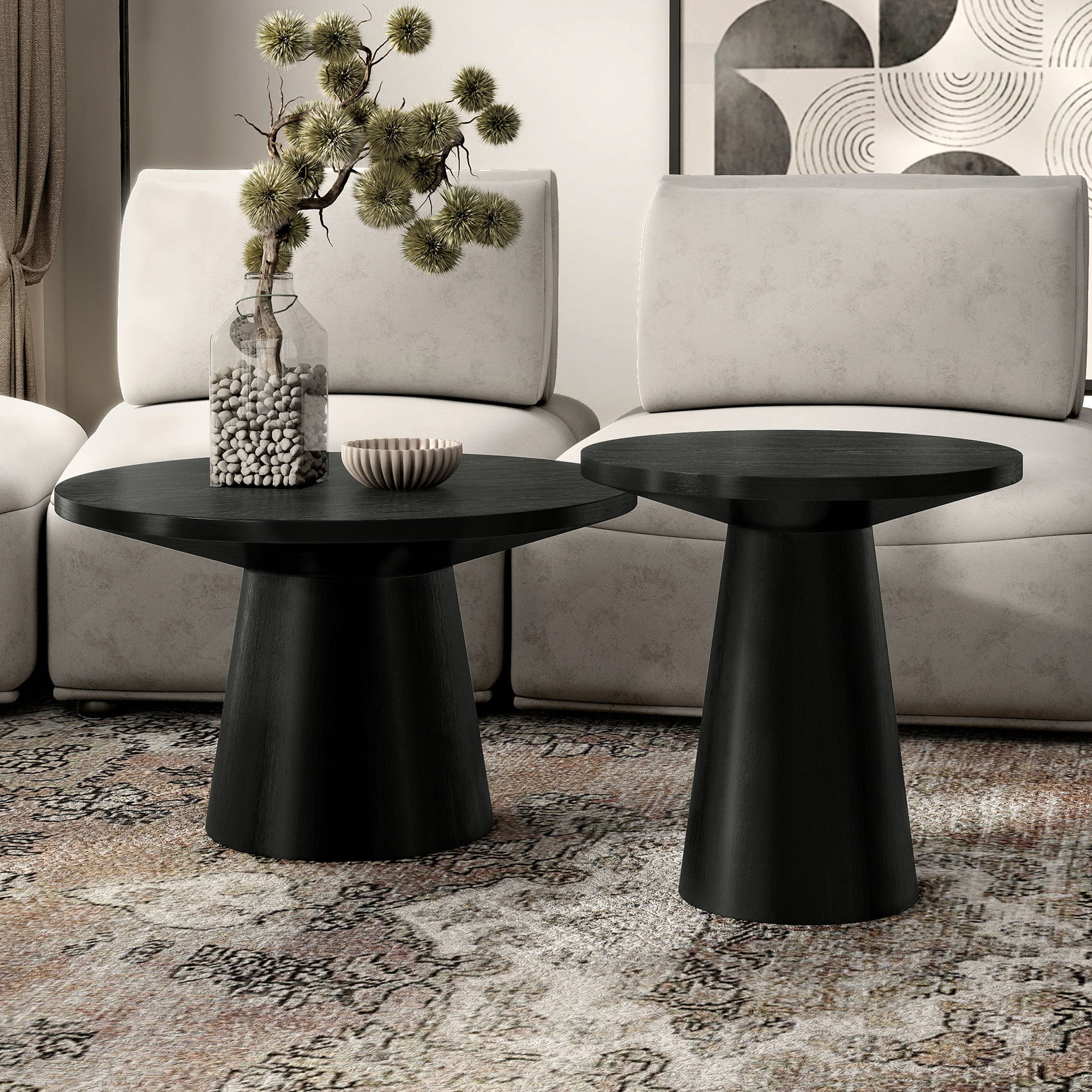 Furniture of America IDF-4222BK-2PC Accent-Table-Sets - View #6