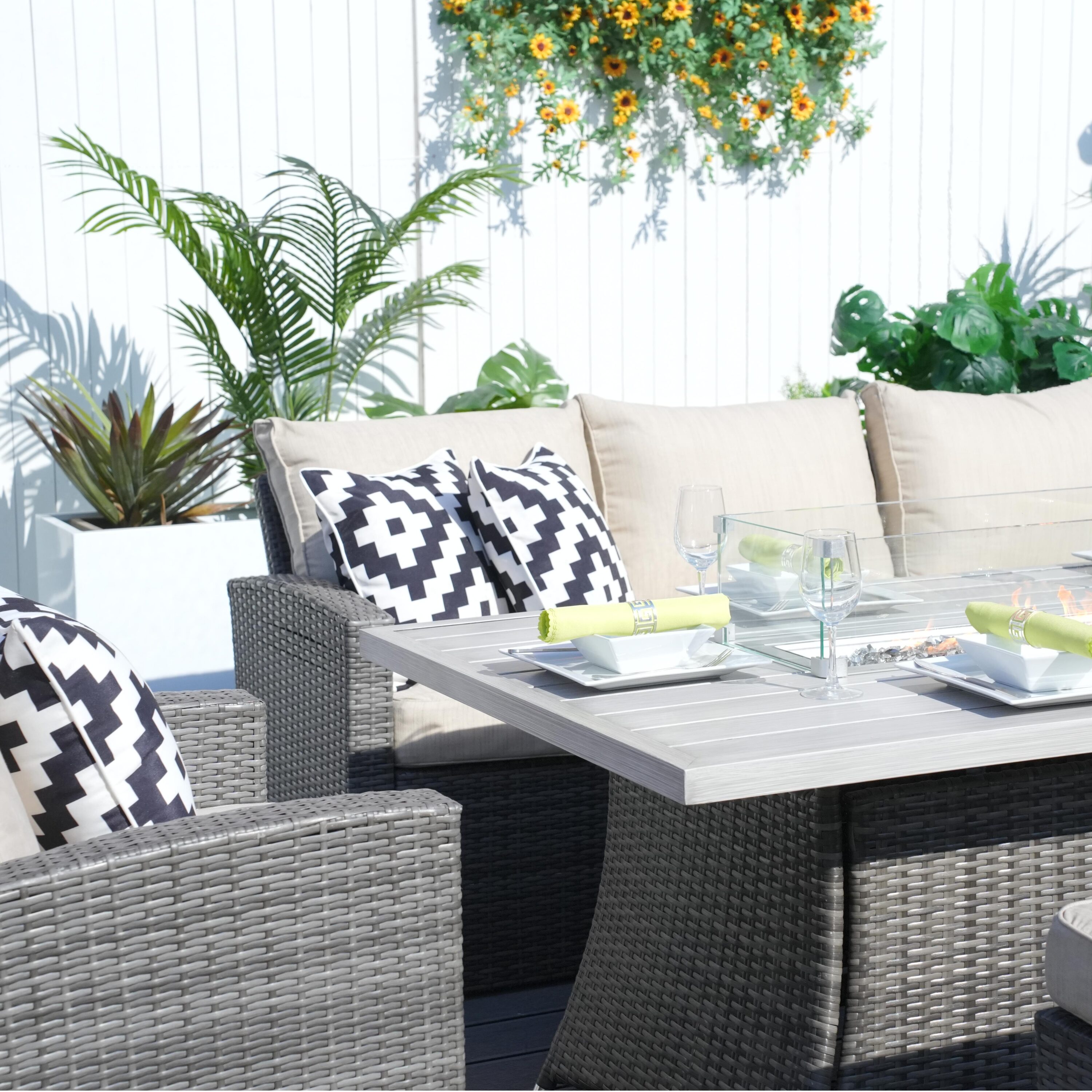 Direct Wicker DWG-1403B&06RA-GR Patio-Dining-Sets - View #3