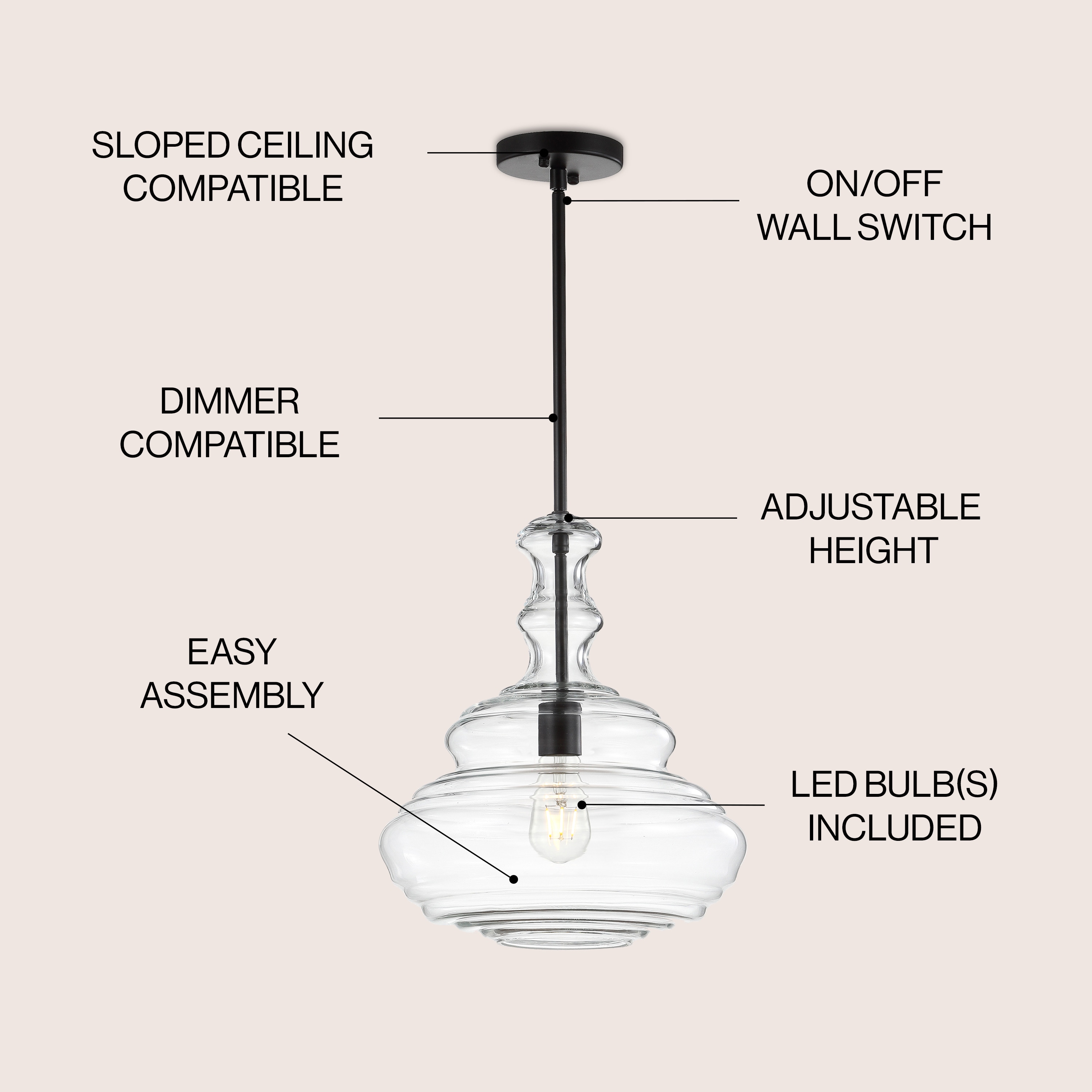 JONATHAN  Y JYL6402B Pendant-Lights - View #3
