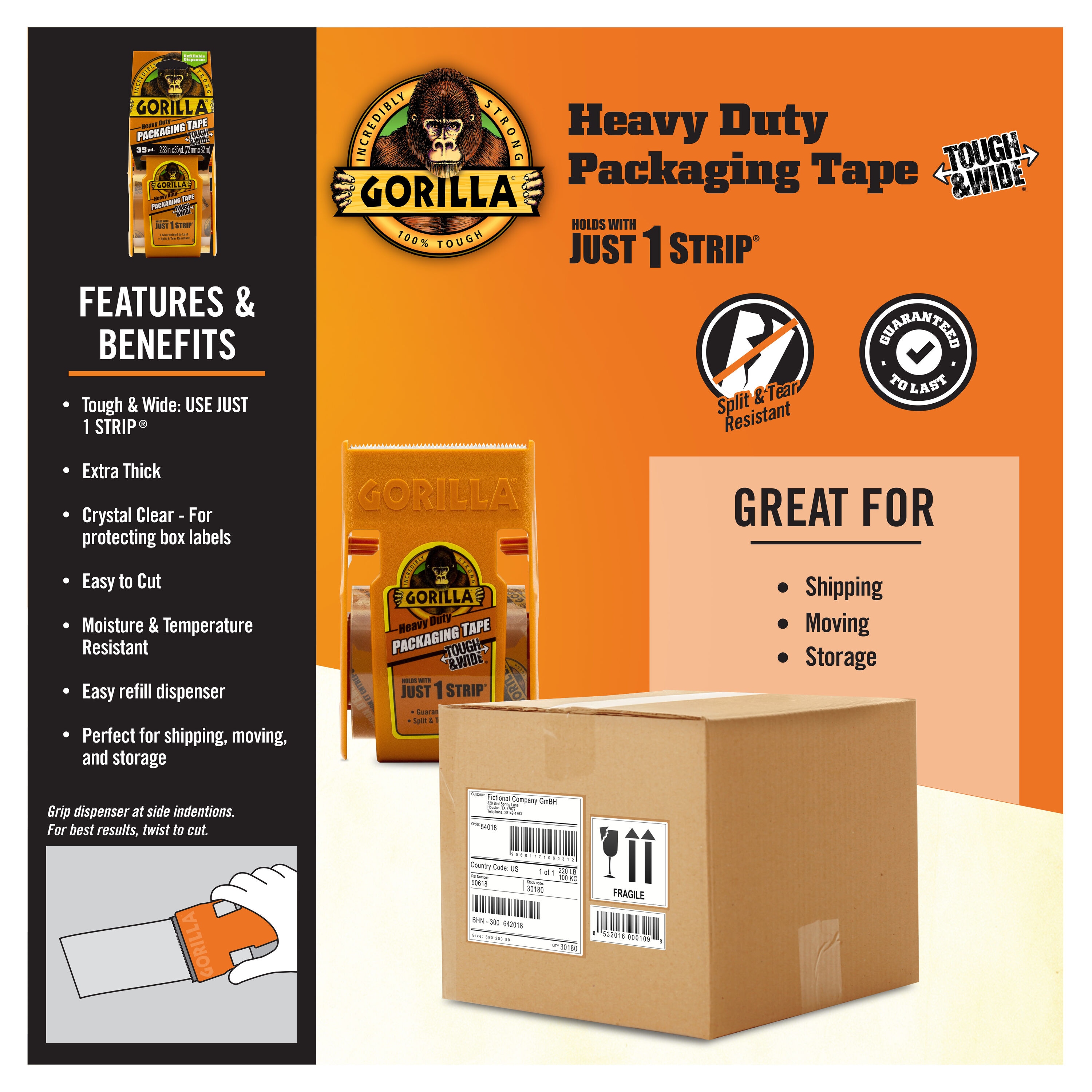 Gorilla 6045002 Packaging-Tape - View #8