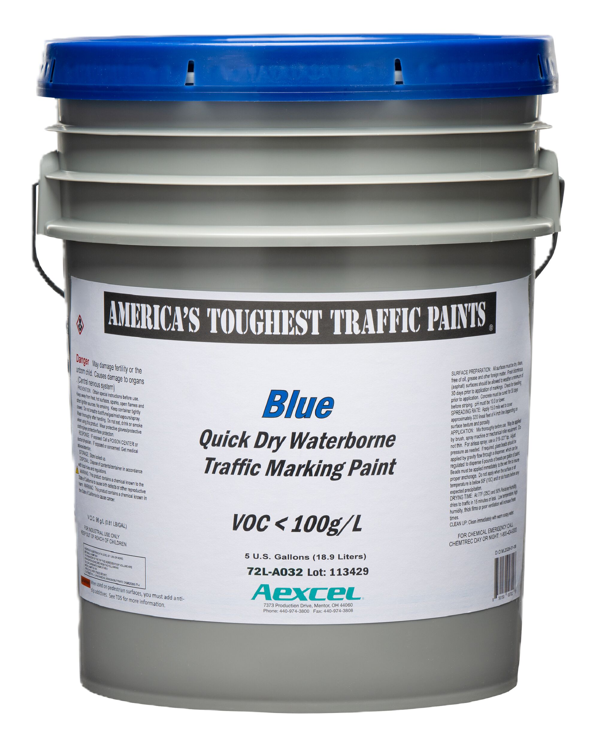 Aexcel Federal Color Standard 595B 35180 Blue Water-based Marking paint ( 5-gallon )