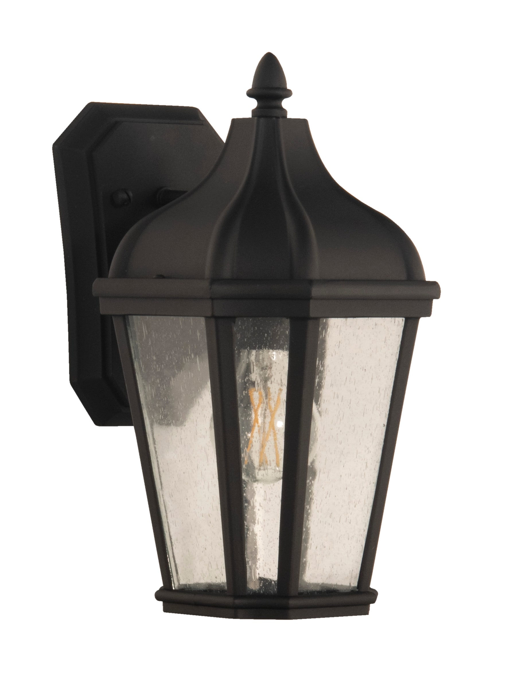Craftmade ZA3004-TB Briarwick 1 -Light 12-in H Matte Black Hardwired Outdoor Wall Light