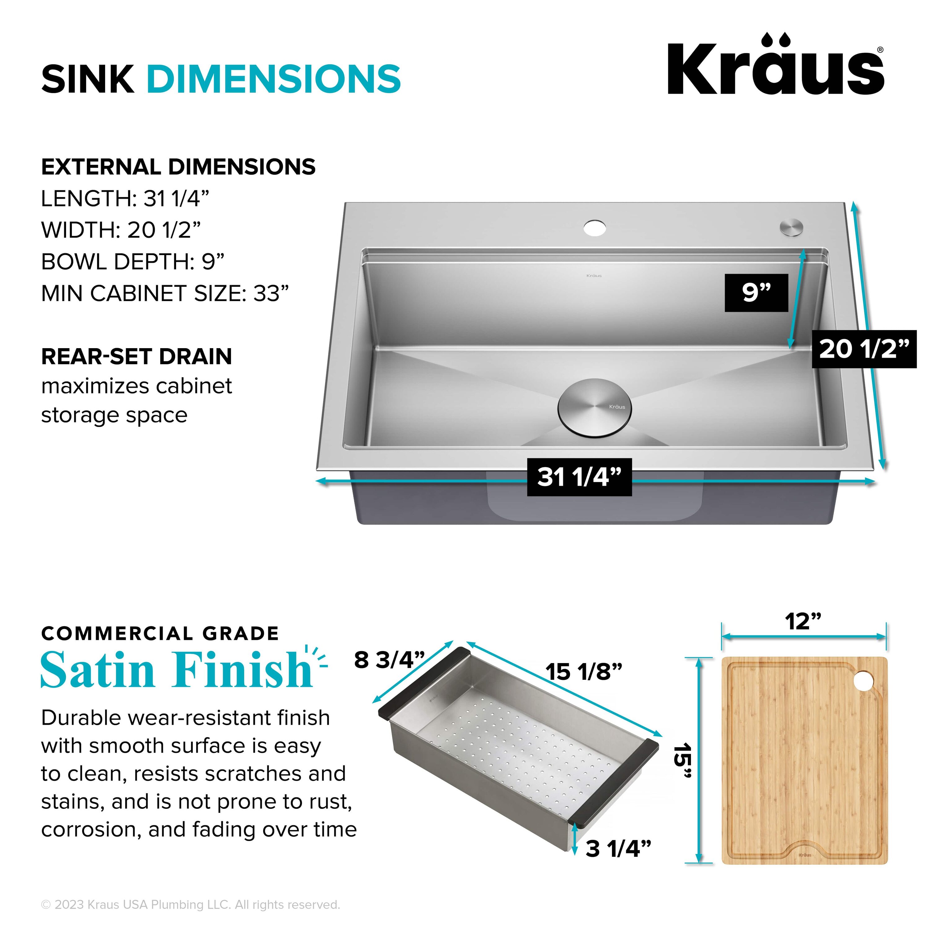 Kraus KWT300-32 Kitchen-Sinks - View #6