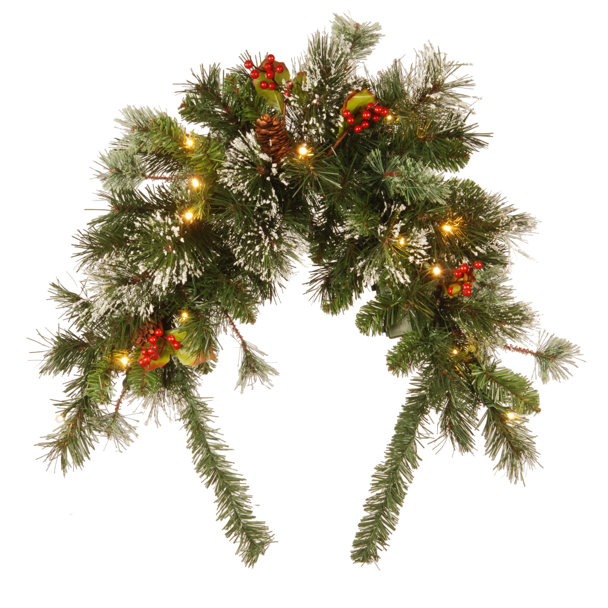 National Tree Company WP1-300-3MB-1 4-Inches Hanging Mailbox cover with White LED Lights