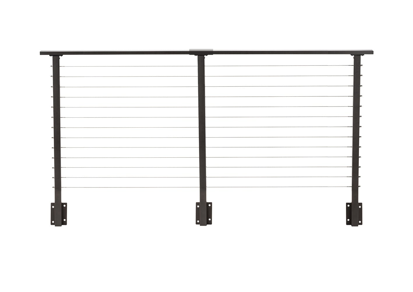 CityPost CP-10-BR-D-F-42 Face Mount 10-ft x 42-in Bronze Steel Deck Cable Rail Kit
