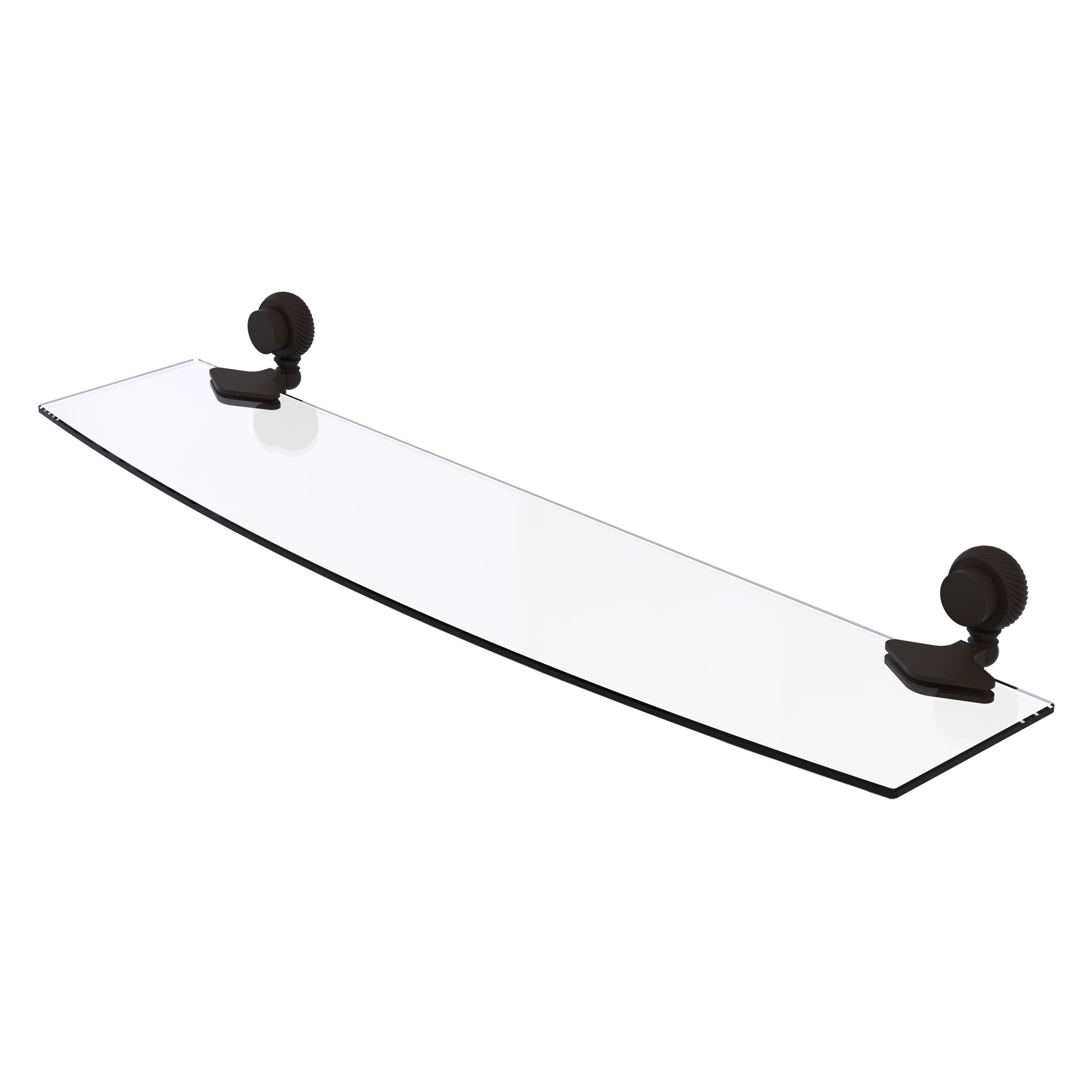 Allied Brass 433T/24-ORB Venus Oil-rubbed Bronze Wall mount Bathroom Shelf ( 24-in x 2-in x 5-in )