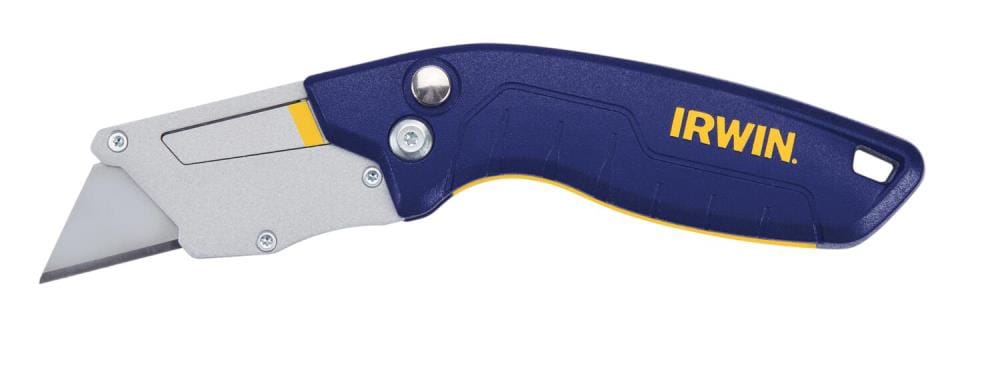 IRWIN IWHT10577 Pro flip 1-in 1 -Blade Folding Utility Knife with On Tool Blade Storage