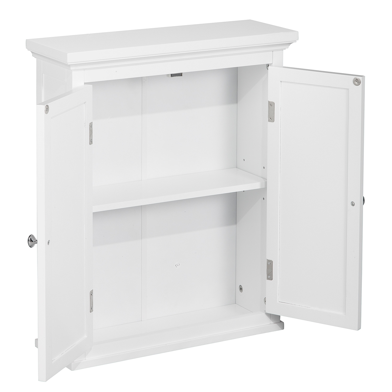 Teamson Home Glancy 20-in x 24-in x 7-in White Bathroom Wall Cabinet ...