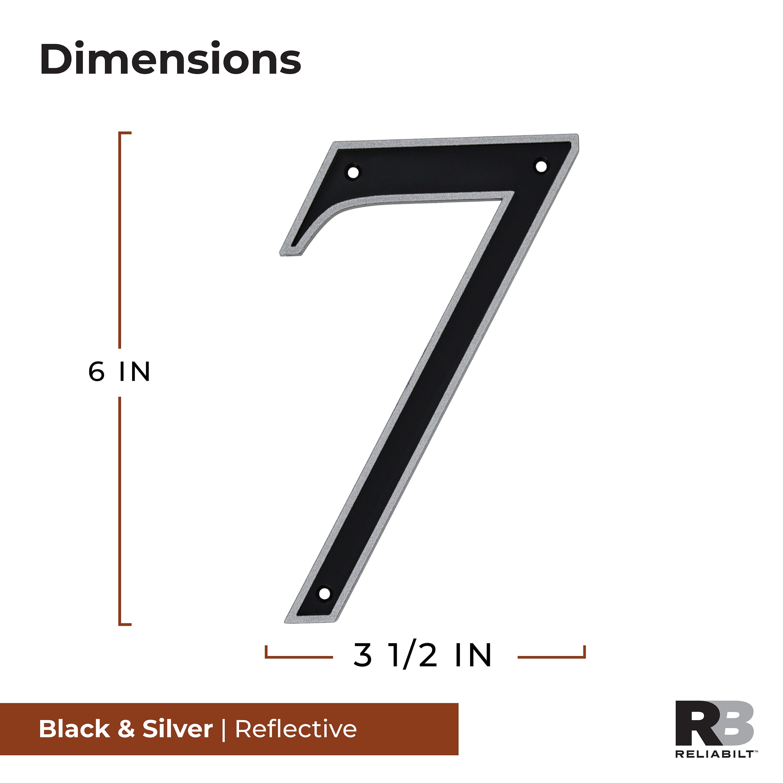 RELIABILT 847577 Signs-Letters-Numbers - View #2